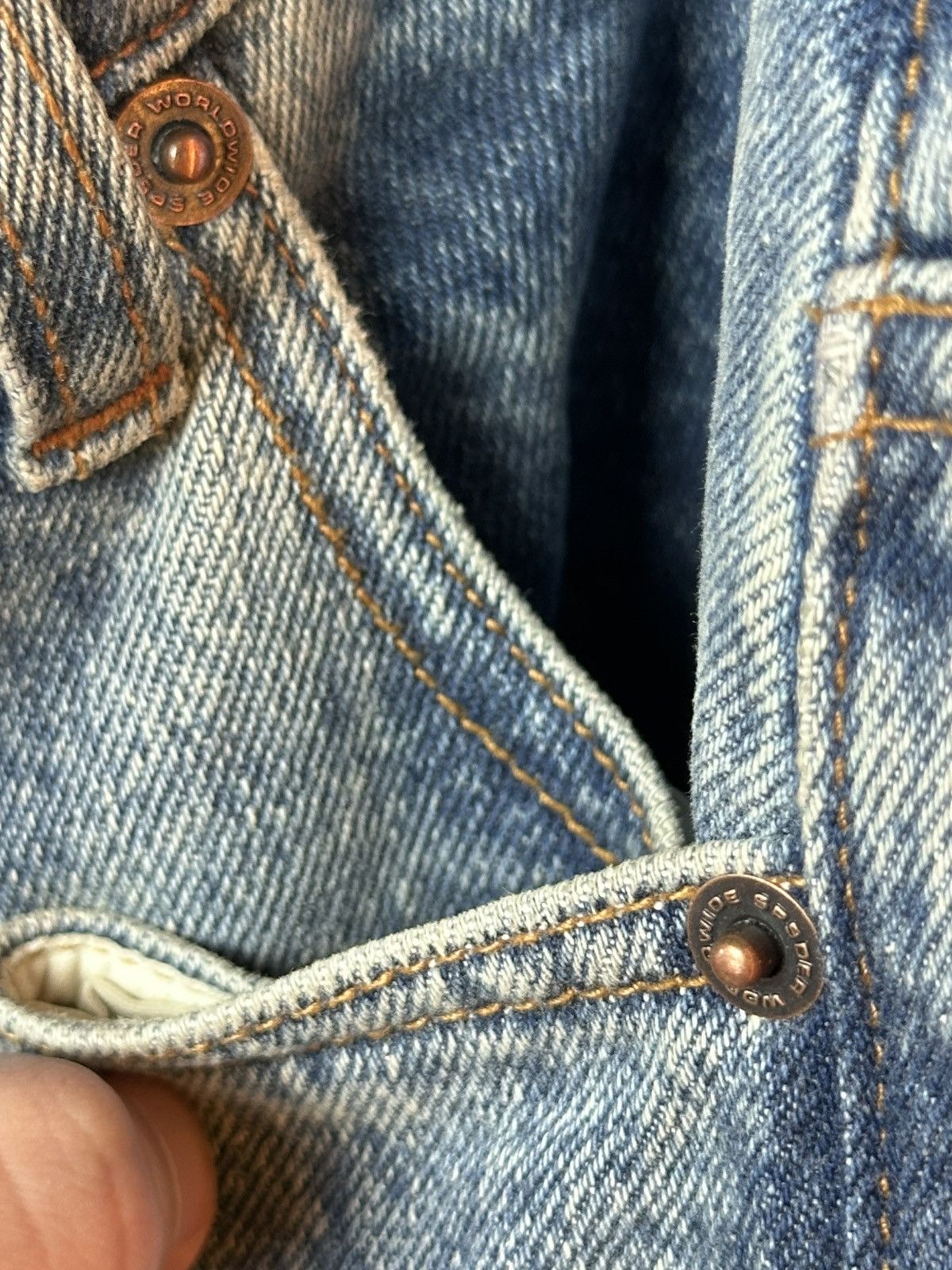 Sp5der Spider Worldwide “Spider” V3 Indigo Denim Jeans Size US 32 / EU 48 - 10 Thumbnail