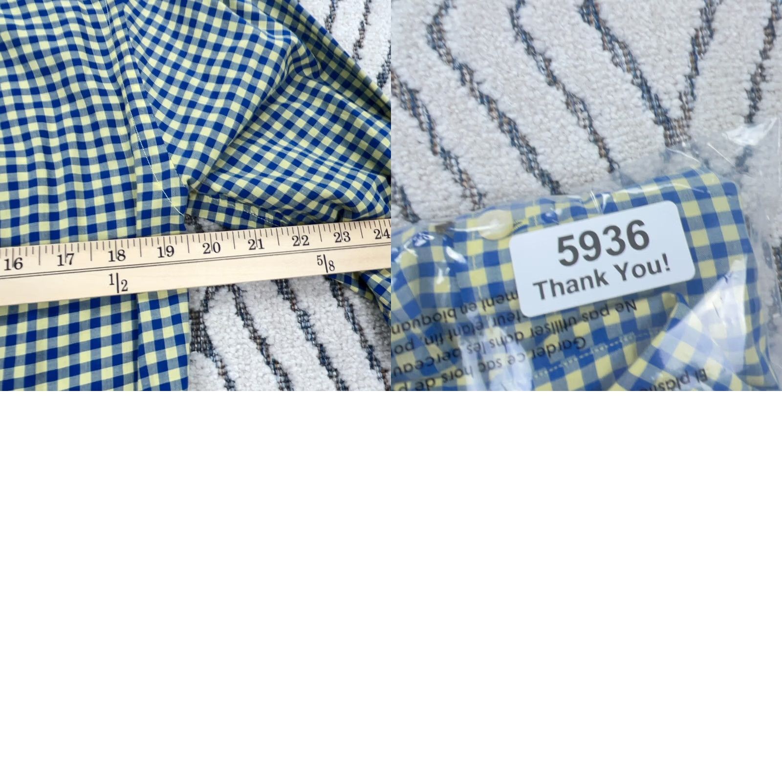 Vineyard Vines Vineyard Vines Shirt Men Small Tucker Gingham Slim Fit Button Up Blue Yellow Size US S / EU 44-46 / 1 - 8 Thumbnail
