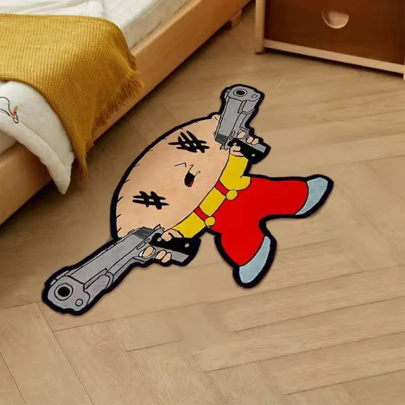 Japanese Brand Cartoon Pistol Rug Carpet size 40 X 60 cm Size ONE SIZE - 3 Thumbnail