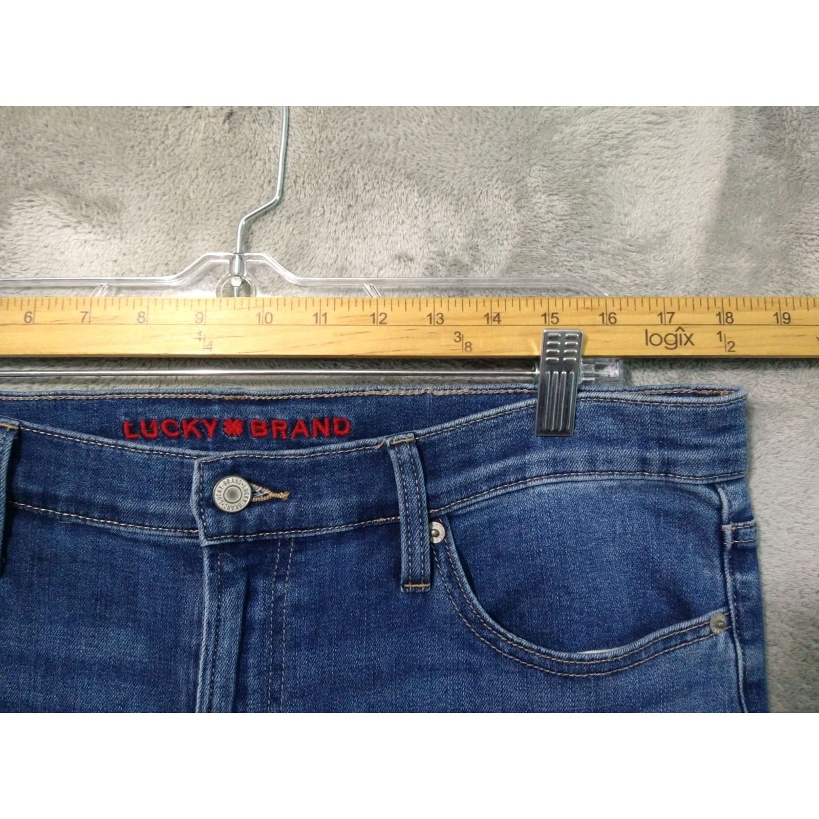 Lucky Brand Lucky Brand Jeans Women 14/32 Blue Denim Sweet Boot Cut Mid Rise Stretch Jeans Baggy? No. 5-Pocket Design Regular Size 14 Inseam 32 Blue Denim Size 36" / US 14 / IT 50 - 3 Thumbnail