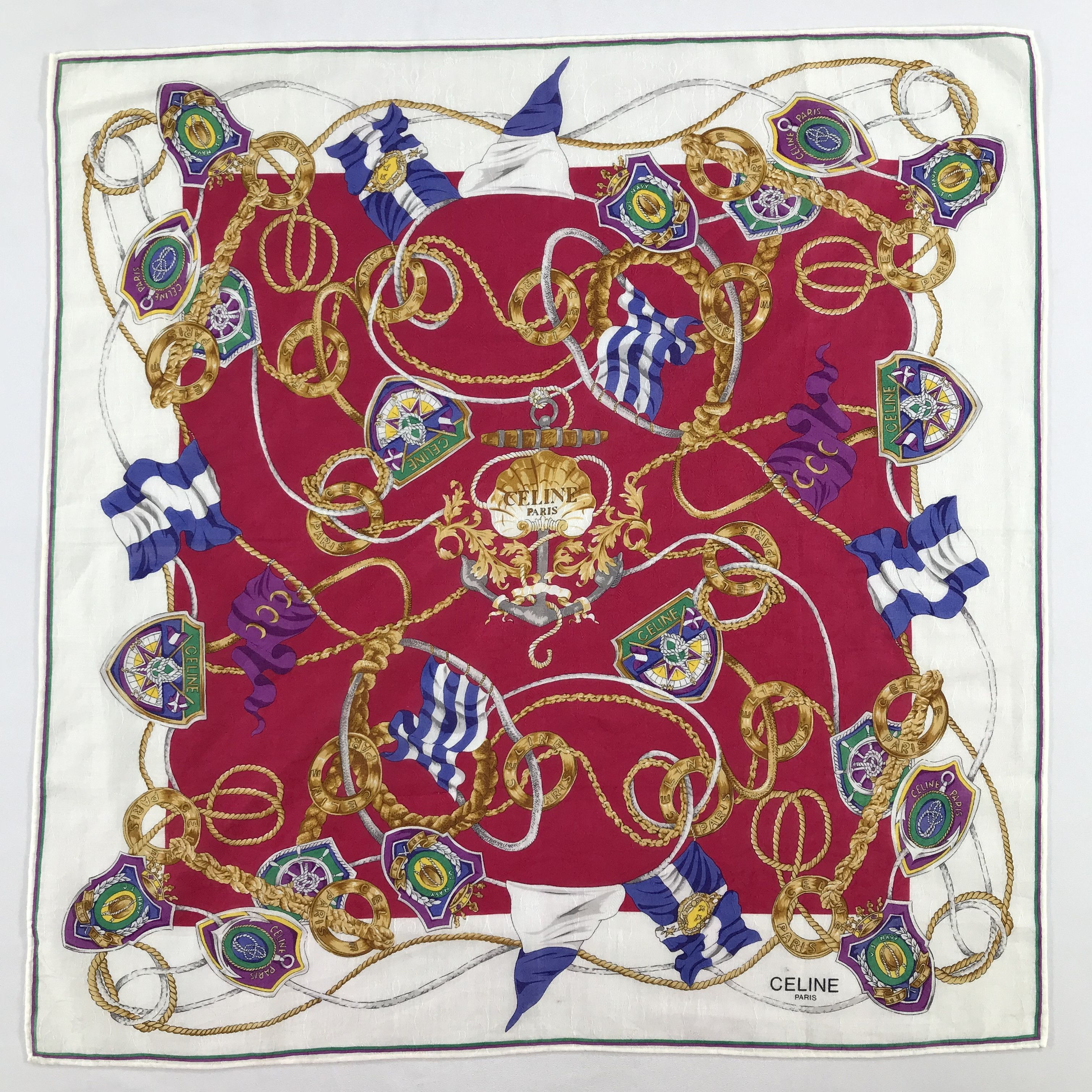 Celine × Vintage Celine Bandana / Handkerchief / Neckerchief - S2006 Size ONE SIZE - 1 Thumbnail