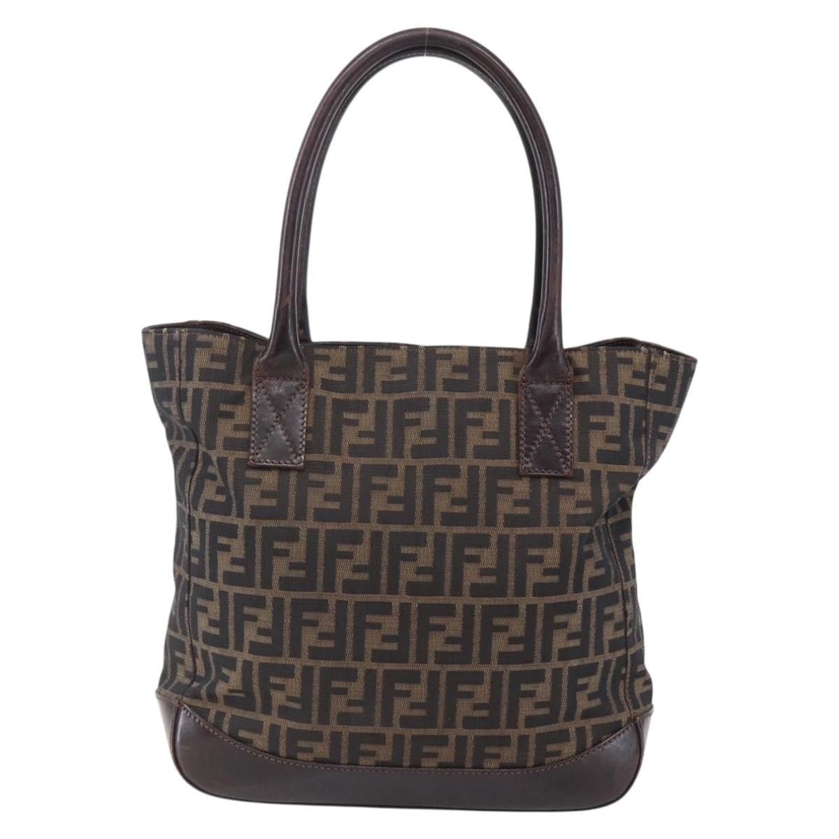 Fendi Fendi Vintage Open Tote Zucca Canvas with Leather Size ONE SIZE - 1 Thumbnail