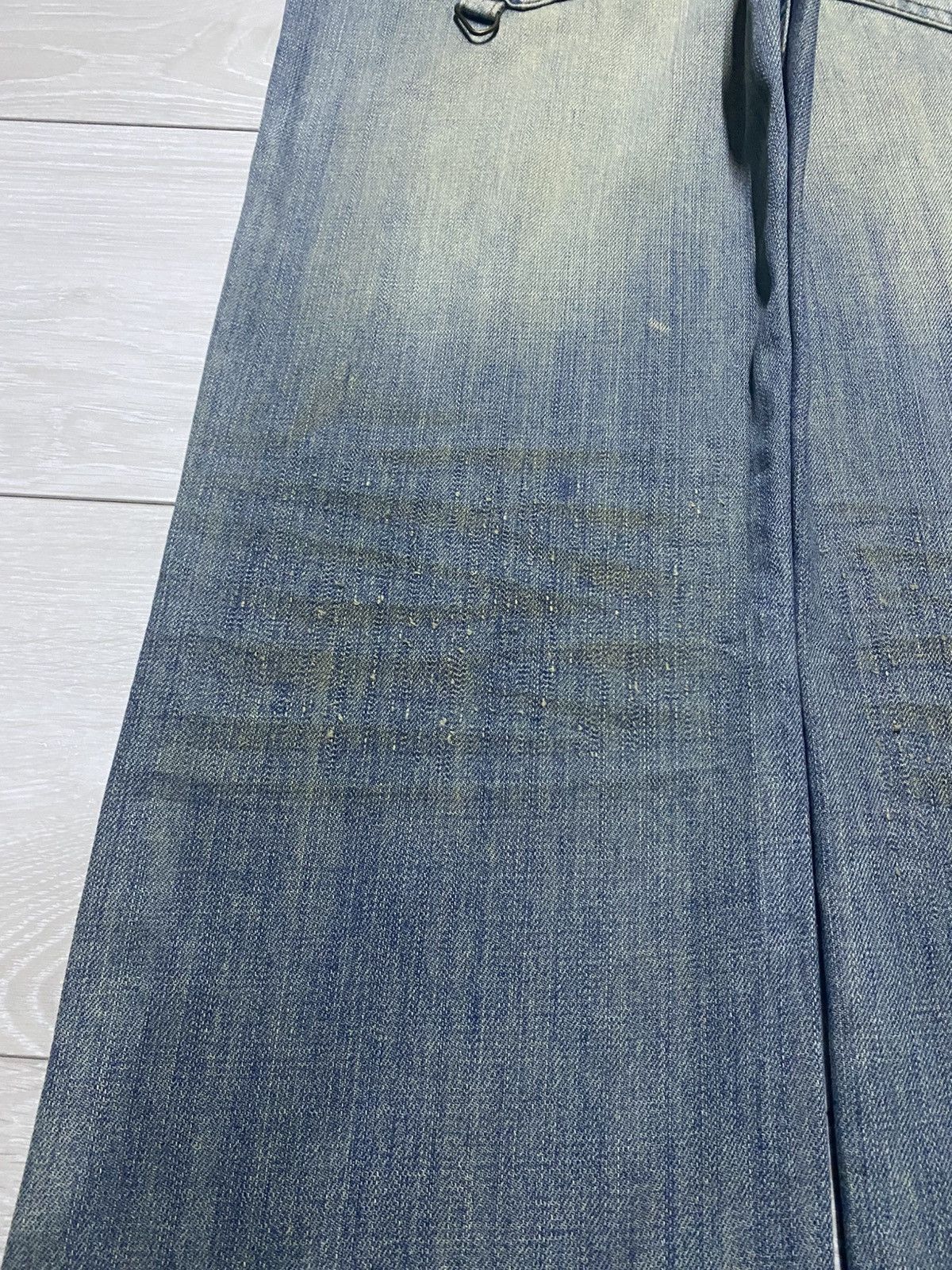 Number (N)ine Vintage Japanese Brand Midas Mud Wash Baggy Wide Leg Size US 32 / EU 48 - 9 Thumbnail
