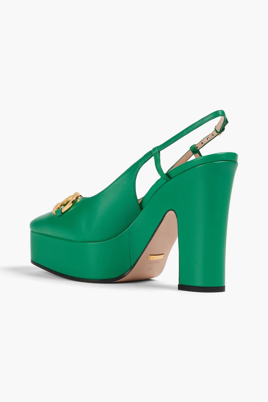 Gucci o1s1wg110125 High Heel Pumps in Green Size US 10.5 / IT 40.5 - 2 Thumbnail