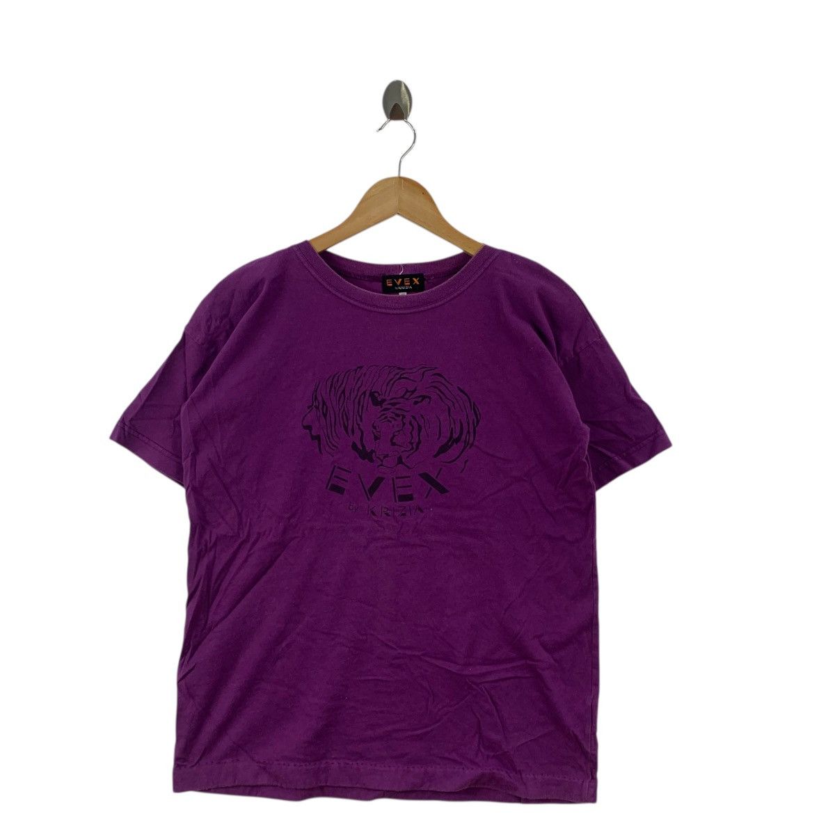 Krizia Uomo Vintage KRIZIA UOMO EVEX Tiger Illustration Tee Shirt Top Size M / US 6-8 / IT 42-44 - 4 Thumbnail