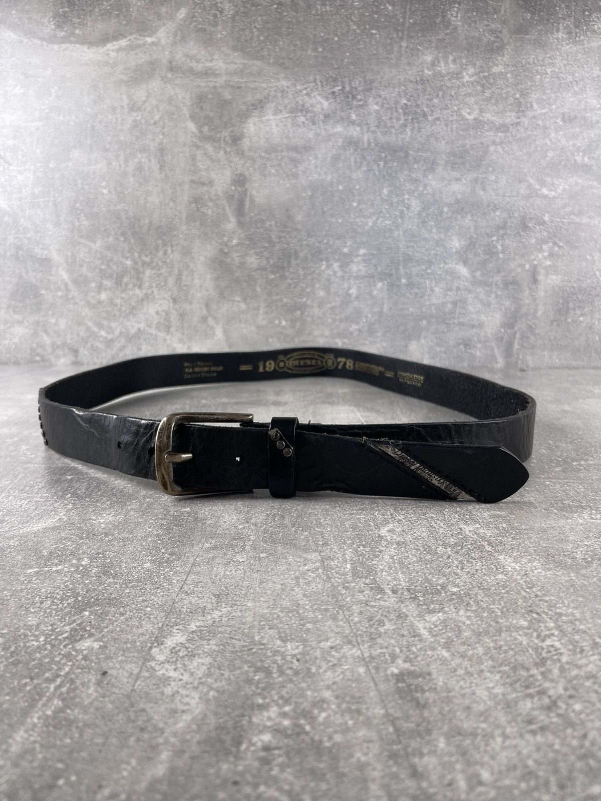 Diesel Diesel Vintage Y2K Avant Garde Belt Black Leather Size ONE SIZE - 2 Thumbnail