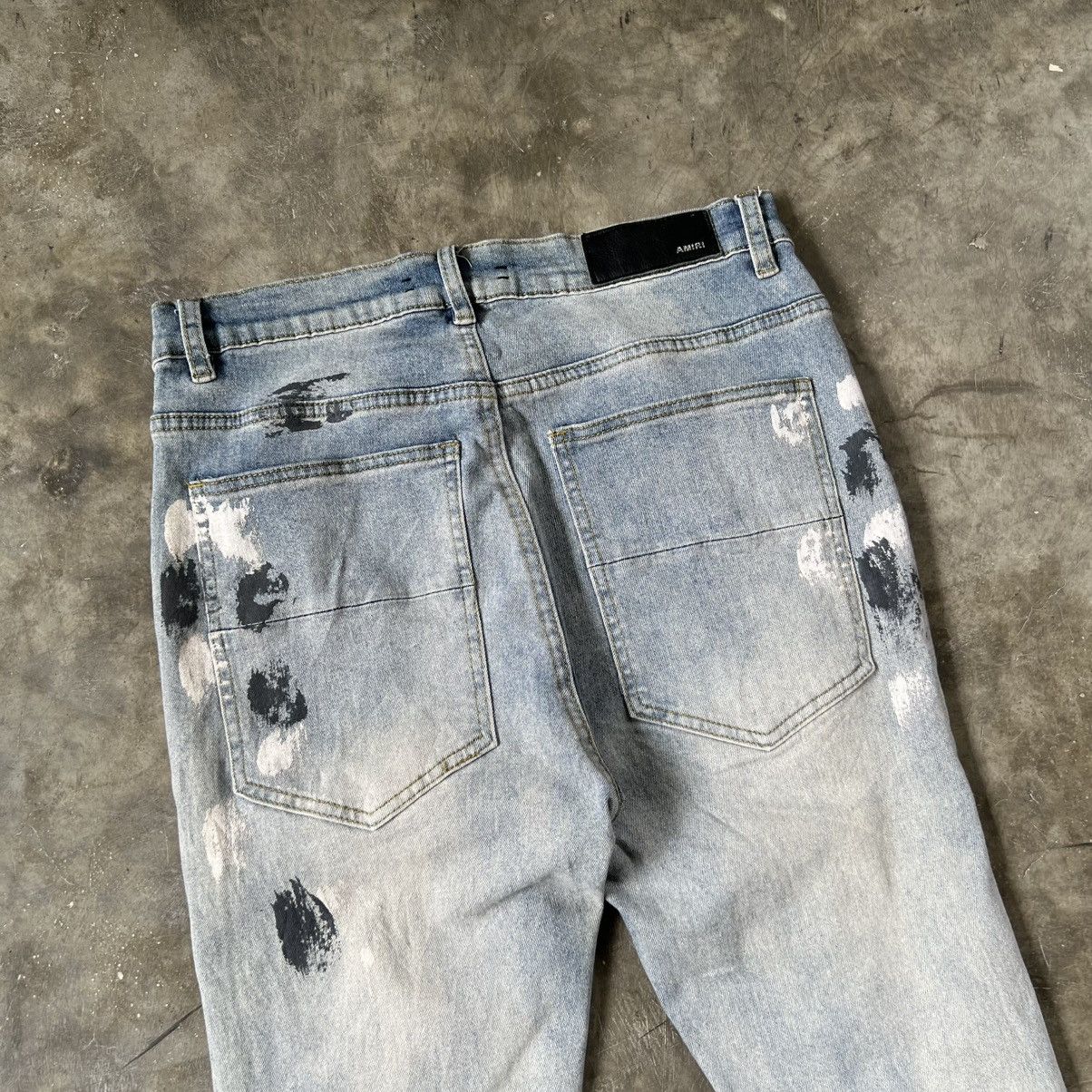Other Paint Splatter Distressed Skinny Jeans Size US 30 / EU 46 - 4 Thumbnail