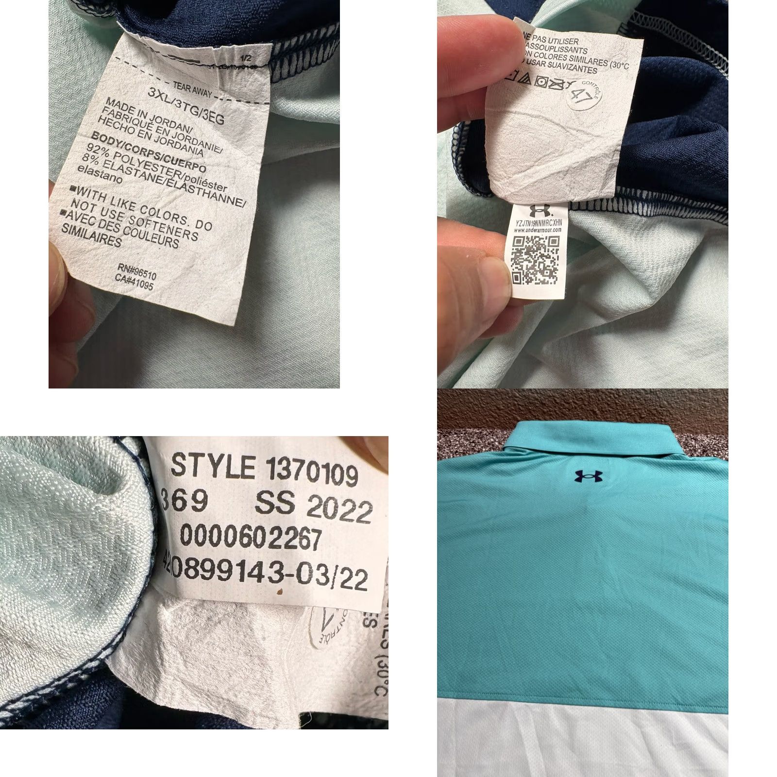 Under Armour Under Armour Performance Polo Shirt Mens 3XL Short Sleeve Colorblock Polo Shirt Mens 3XL Colorblock Blue Sports Golf Casual Activewear Mens Size US XXL / EU 58 / 5 - 8 Thumbnail