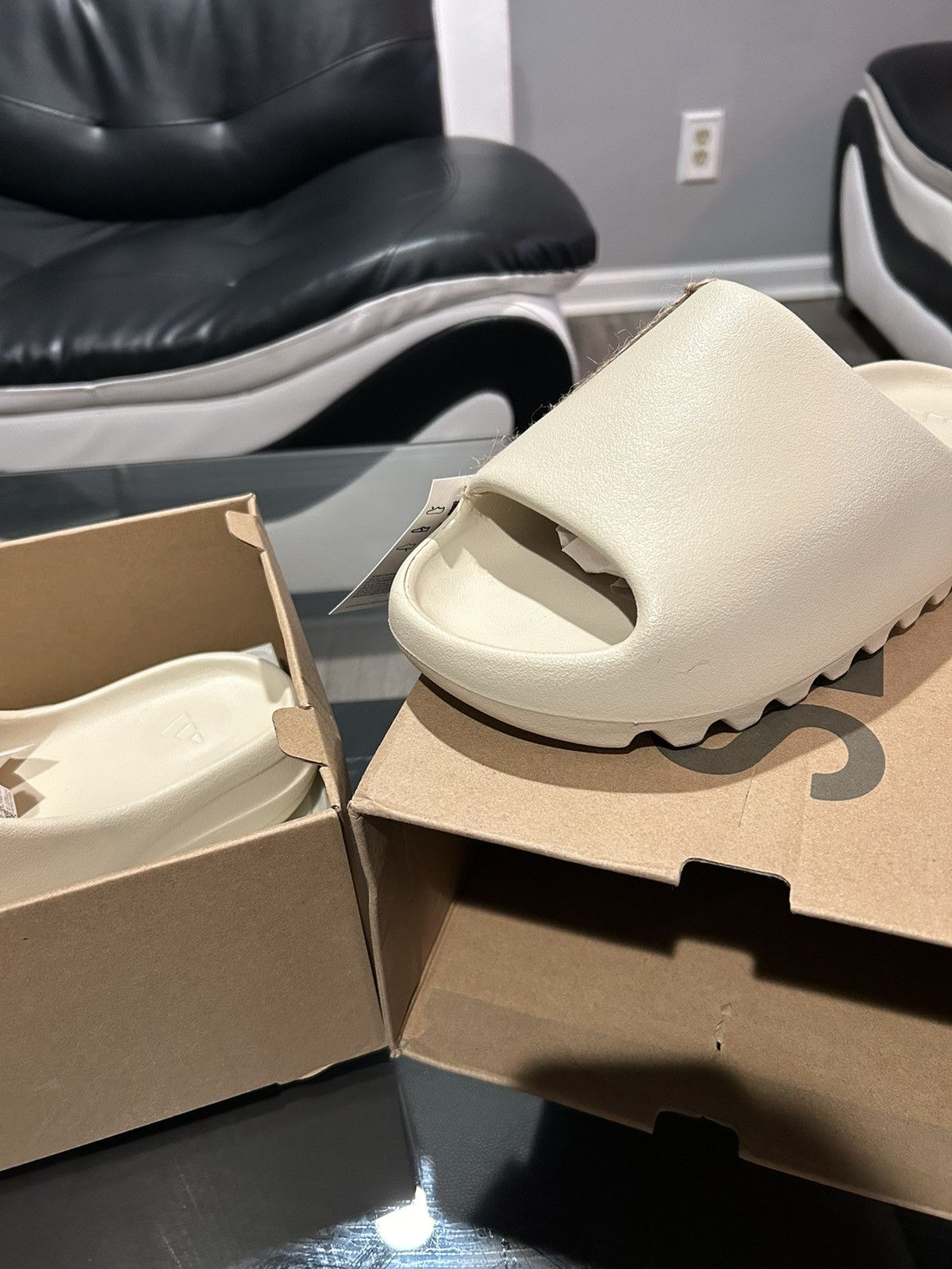 Adidas Yeezy Slides|Bone | Grailed