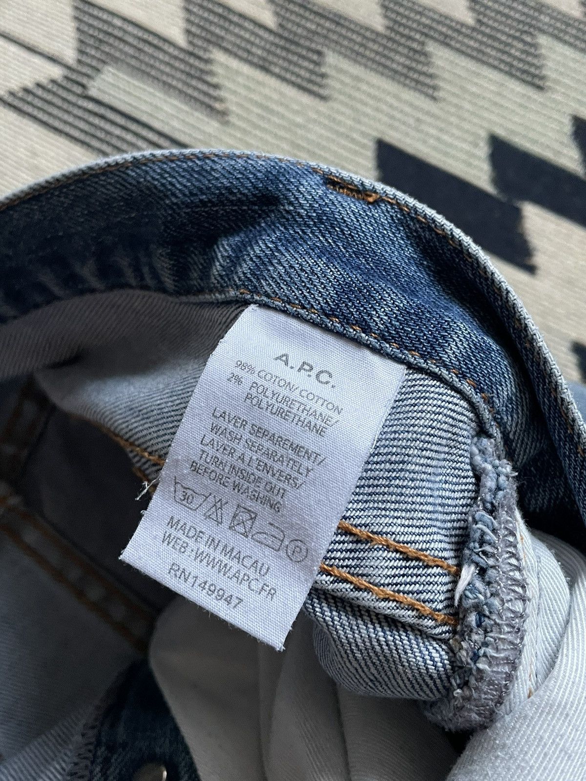 A.P.C. A.P.C. Petit New Standard Denim Seldwage Jeans Size US 32 / EU 48 - 12 Thumbnail