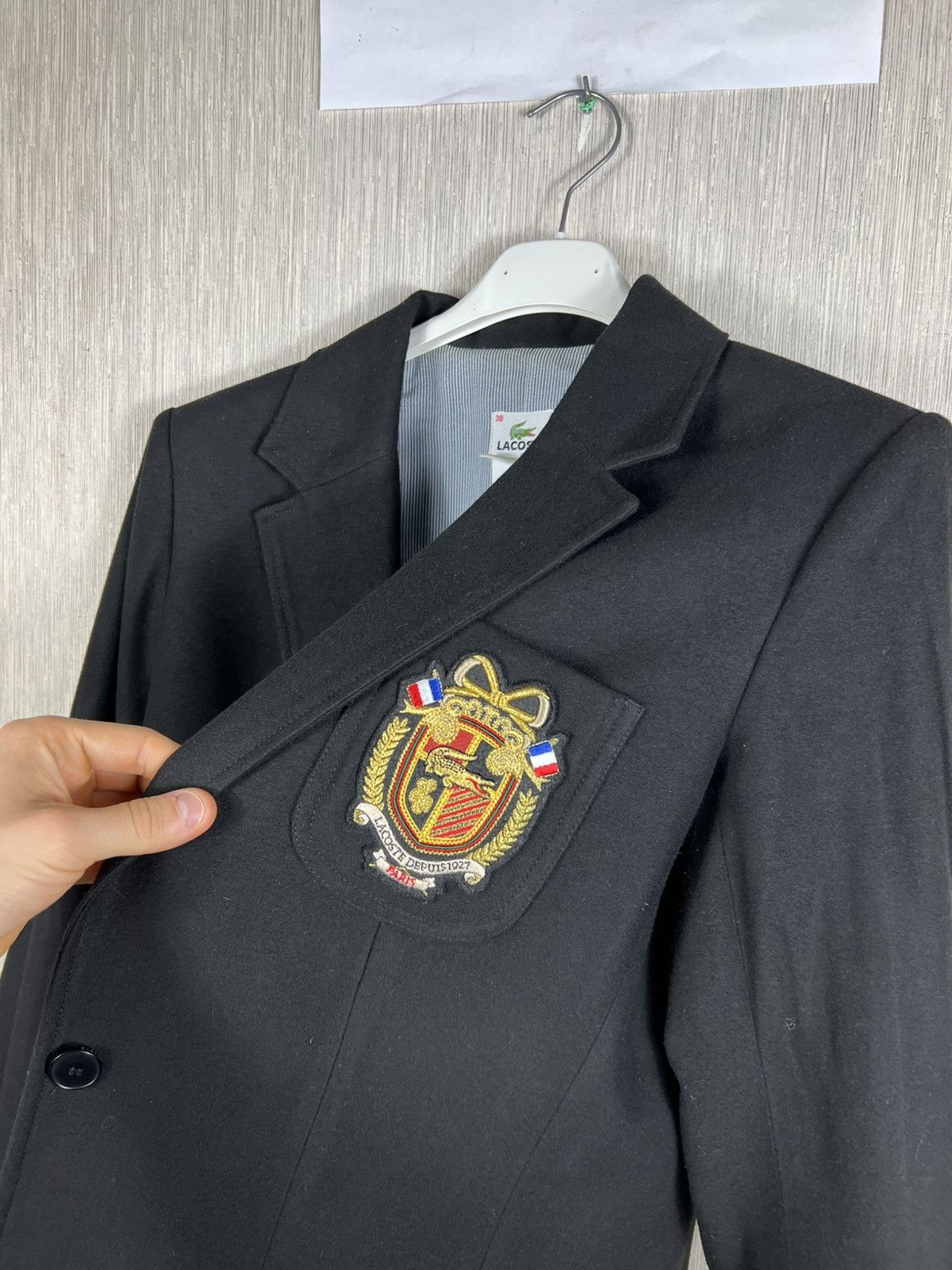 Lacoste Vintage Lacoste depuis France blazer jacket emblem logo Size S / US 4 / IT 40 - 16 Thumbnail