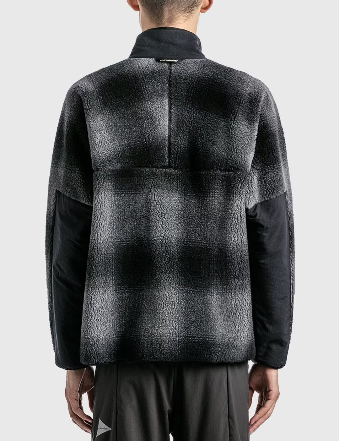 And Wander Check Boa Jacket Black Size US L / EU 52-54 / 3 - 8 Thumbnail