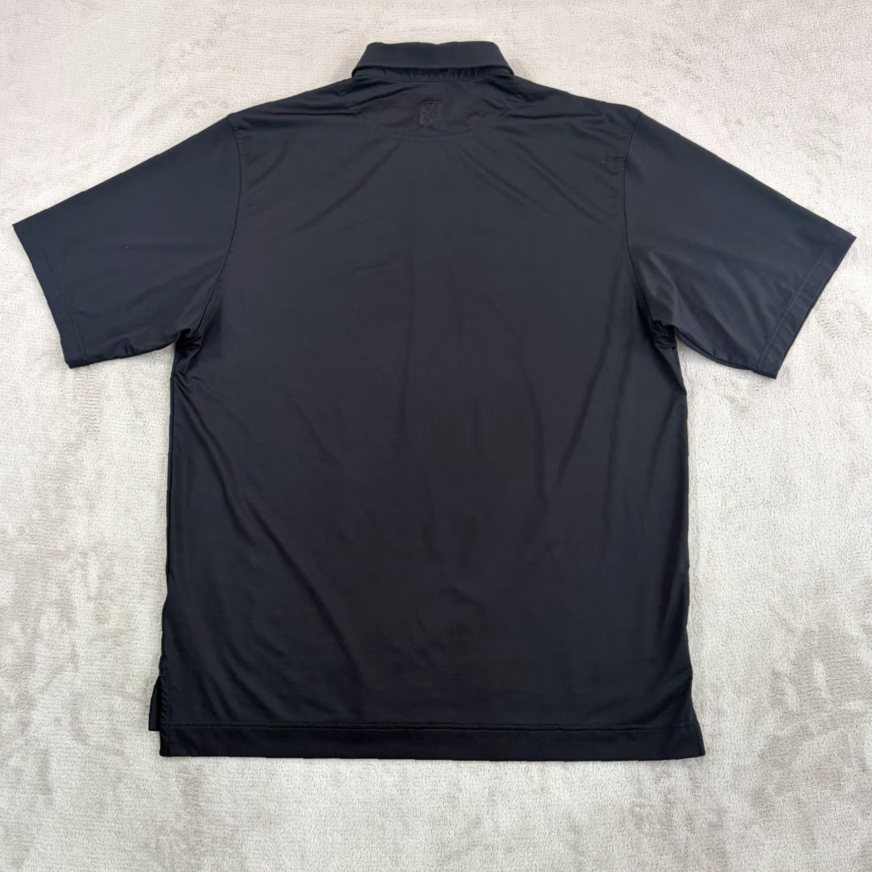 Footjoy FootJoy x Golden Horseshoe Golf Club Performance Polo Shirt Black L Mens Short Sleeve Logo Polo Summer Spring golf regular fit Size US L / EU 52-54 / 3 - 4 Thumbnail