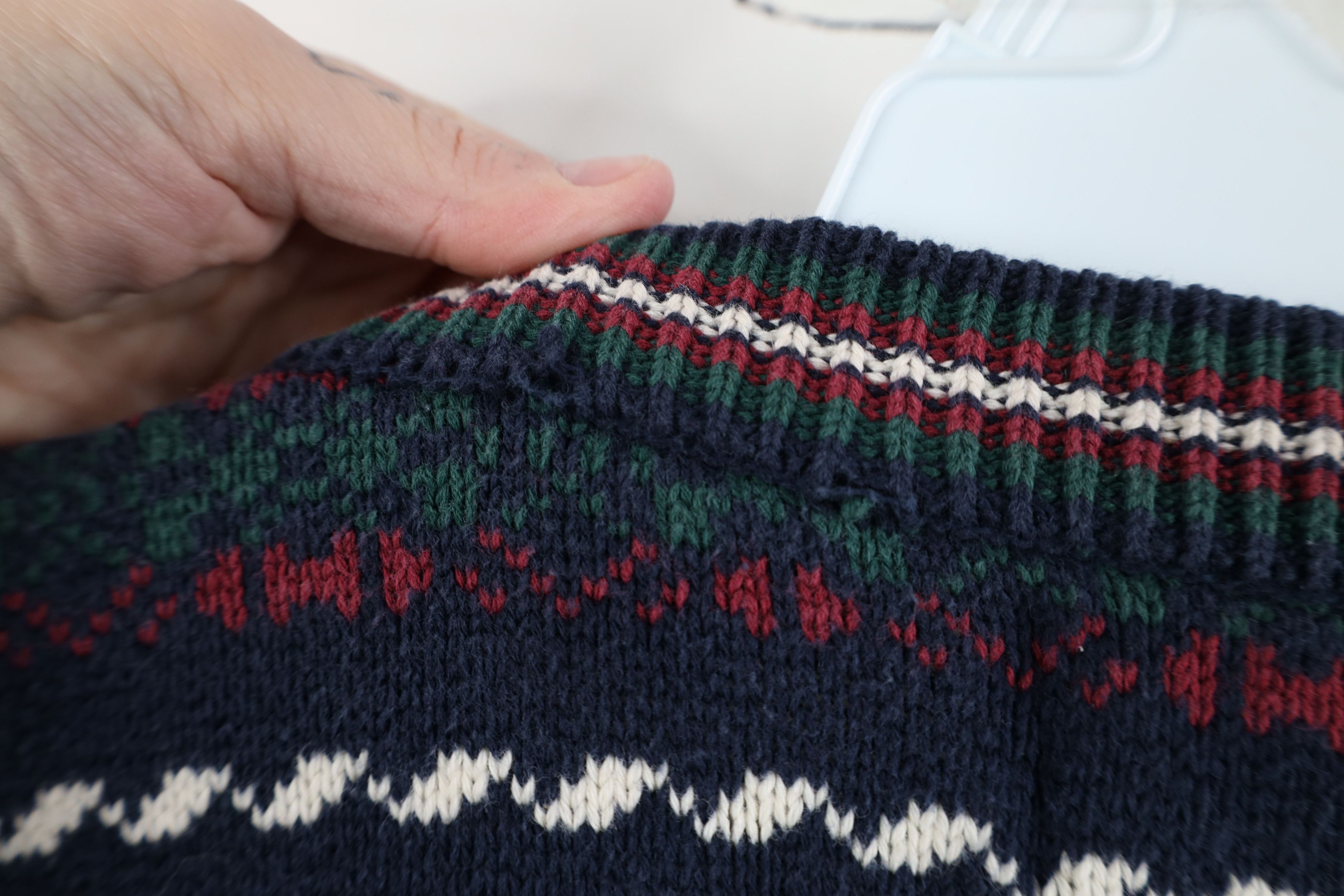 Vintage Vintage 90s Streetwear Fair Isle Knit Crewneck Sweater Size US L / EU 52-54 / 3 - 9 Thumbnail