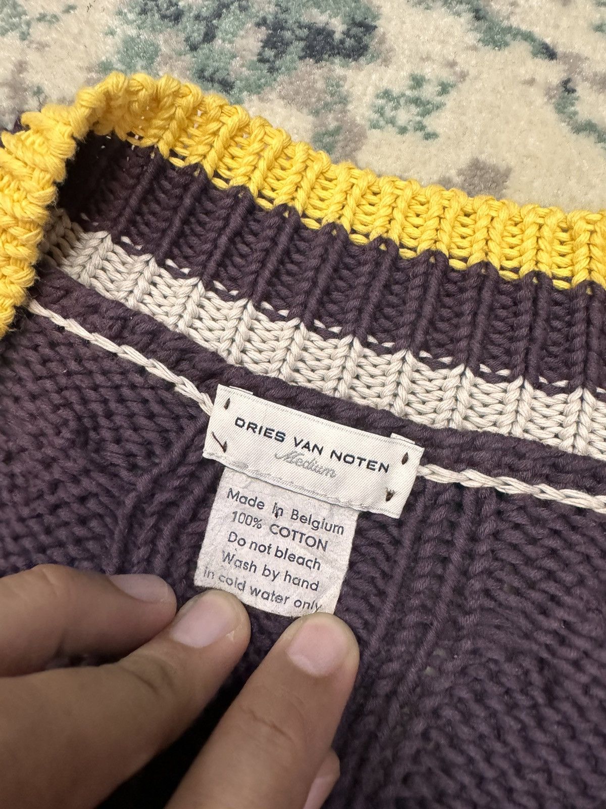 Dries Van Noten DRIES VAN NOTEN MANUS CABLE-KNIT KNITWEAR SWEATER Size US M / EU 48-50 / 2 - 6 Thumbnail