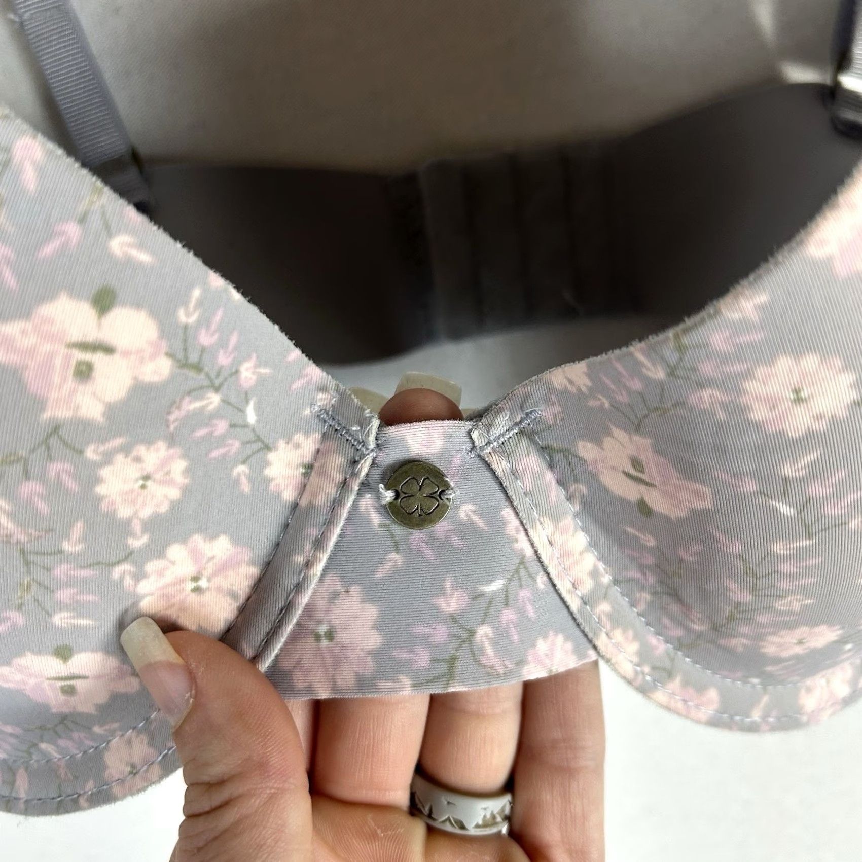 Lucky Brand Lucky Brand Light Lift Demi Underwire Bra 34C Floral Women's Panties Cup Size C Size ONE SIZE - 5 Thumbnail