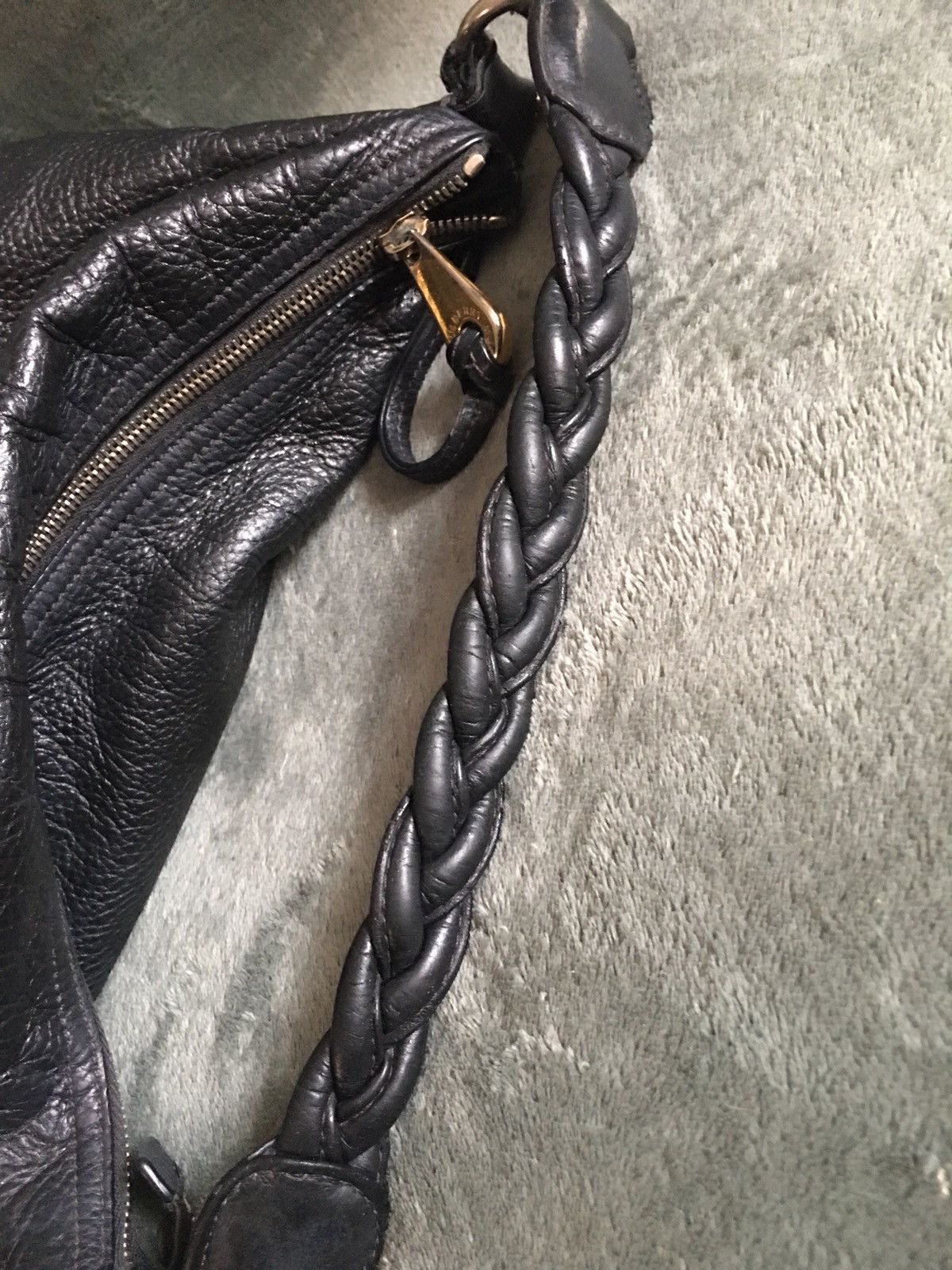 Mulberry Mulberry Daria Black Leather Shoulder Hobo Bag Size ONE SIZE - 9 Thumbnail