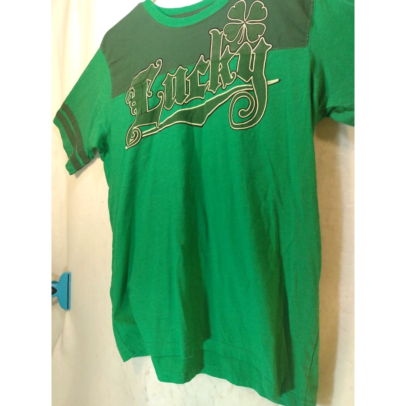 Lucky Brand Lucky Brand T-Shirt Gy Green St. Patty Day 100% cotton L Men XL 20" x 28" SS Green St. Patty Day Shirt Mens Green Size US L / EU 52-54 / 3 - 4 Thumbnail
