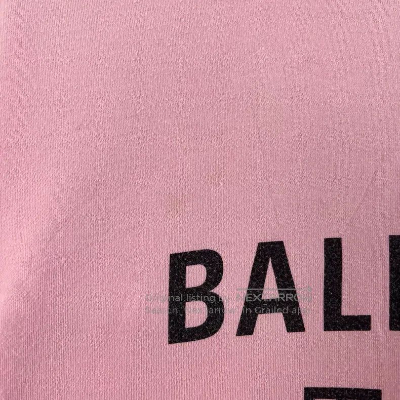 Balenciaga Balenciaga Pink seven language short sleeve T-shirt Size US L / EU 52-54 / 3 - 6 Thumbnail