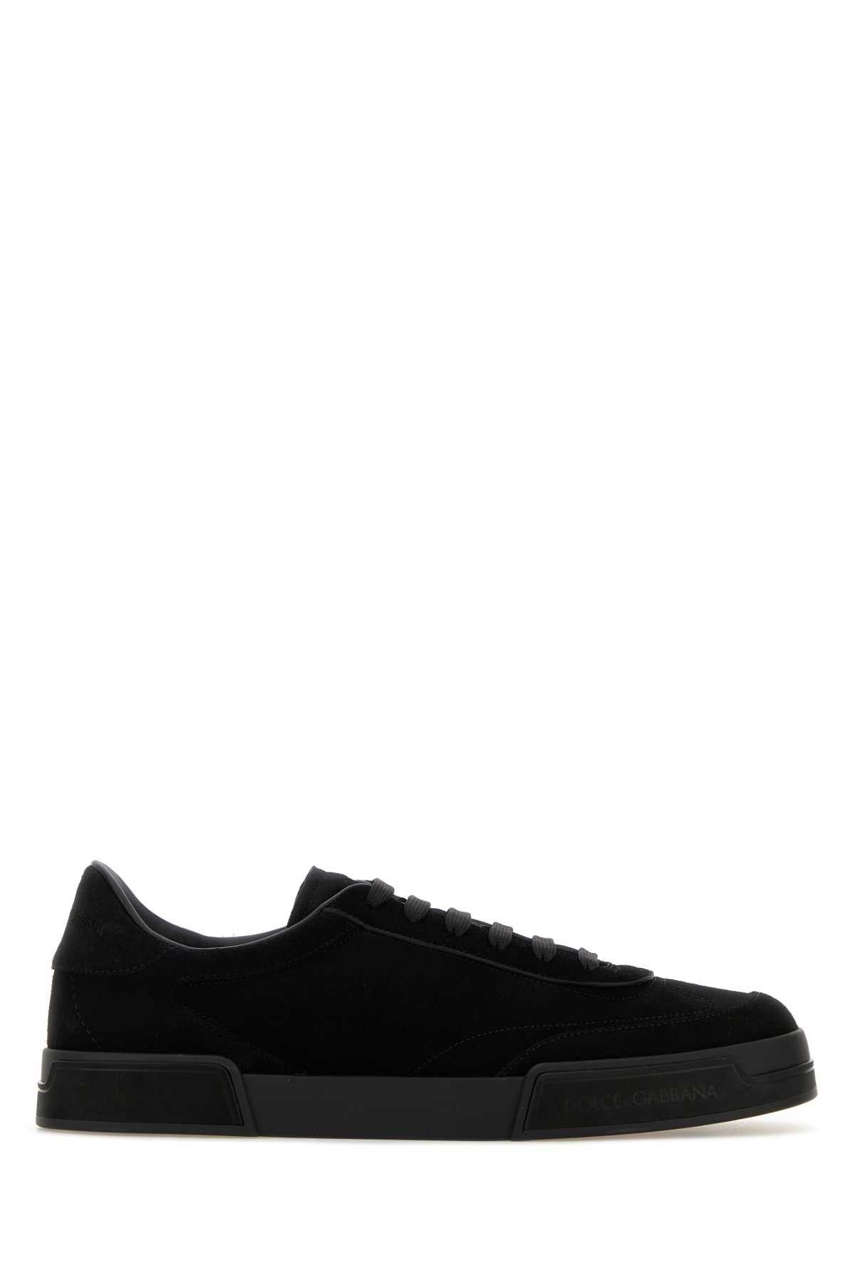 Dolce & Gabbana Black Suede Sneakers Size US 12 / EU 45 - 1 Thumbnail