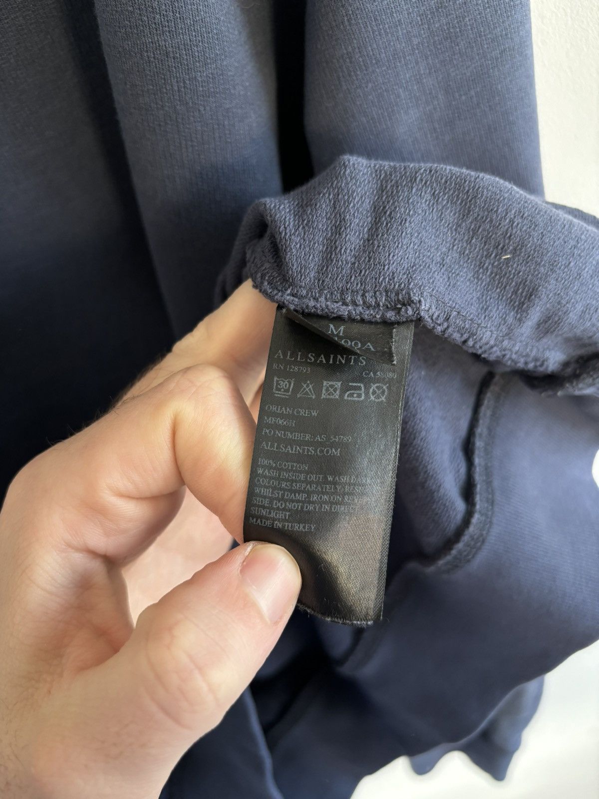 Allsaints Allsaint Dark Navy Logsleeve Size US M / EU 48-50 / 2 - 6 Thumbnail