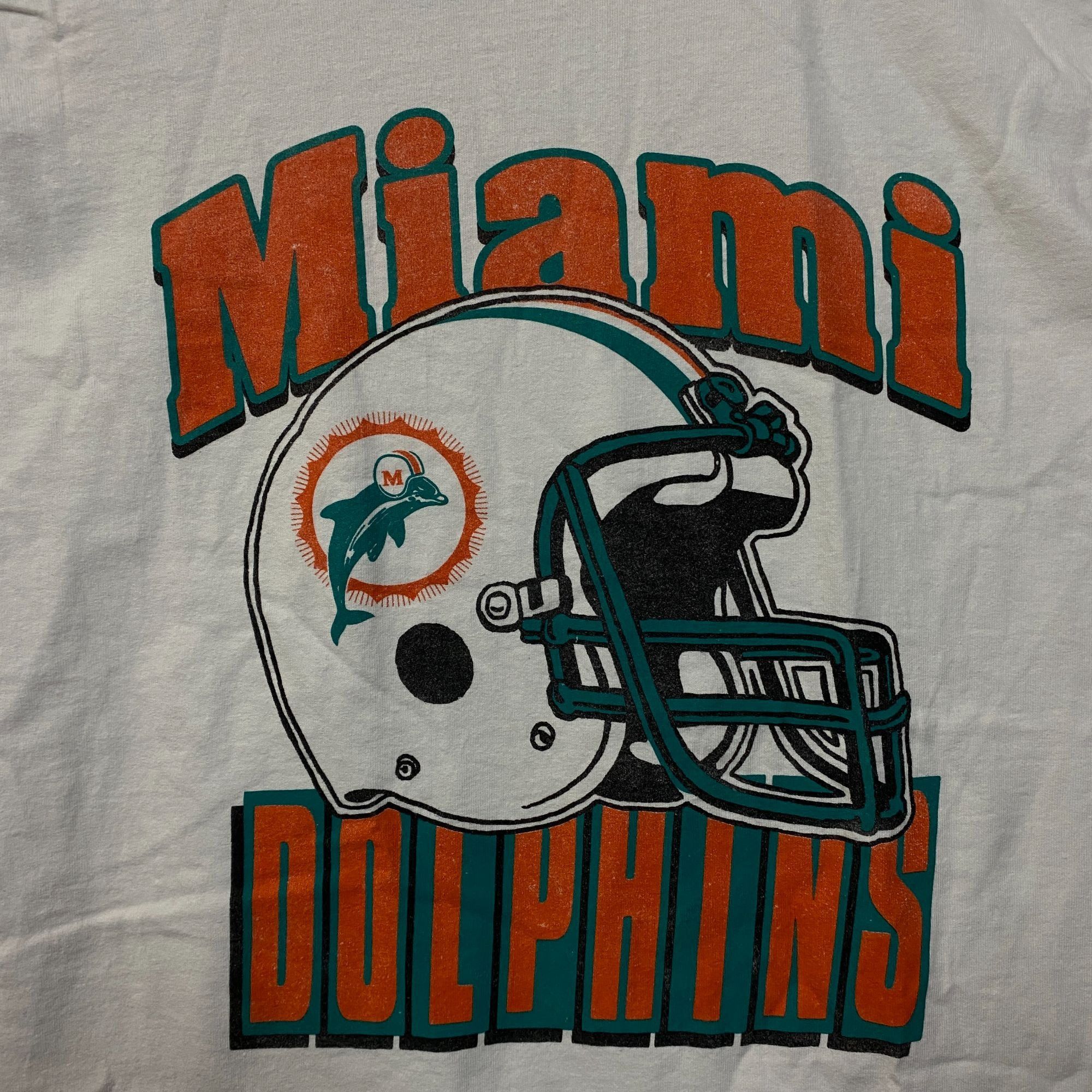 NFL Junk Food NFL Miami Dolphins Throwback Helmet Logo T- Shirt Size US M / EU 48-50 / 2 - 2 Thumbnail