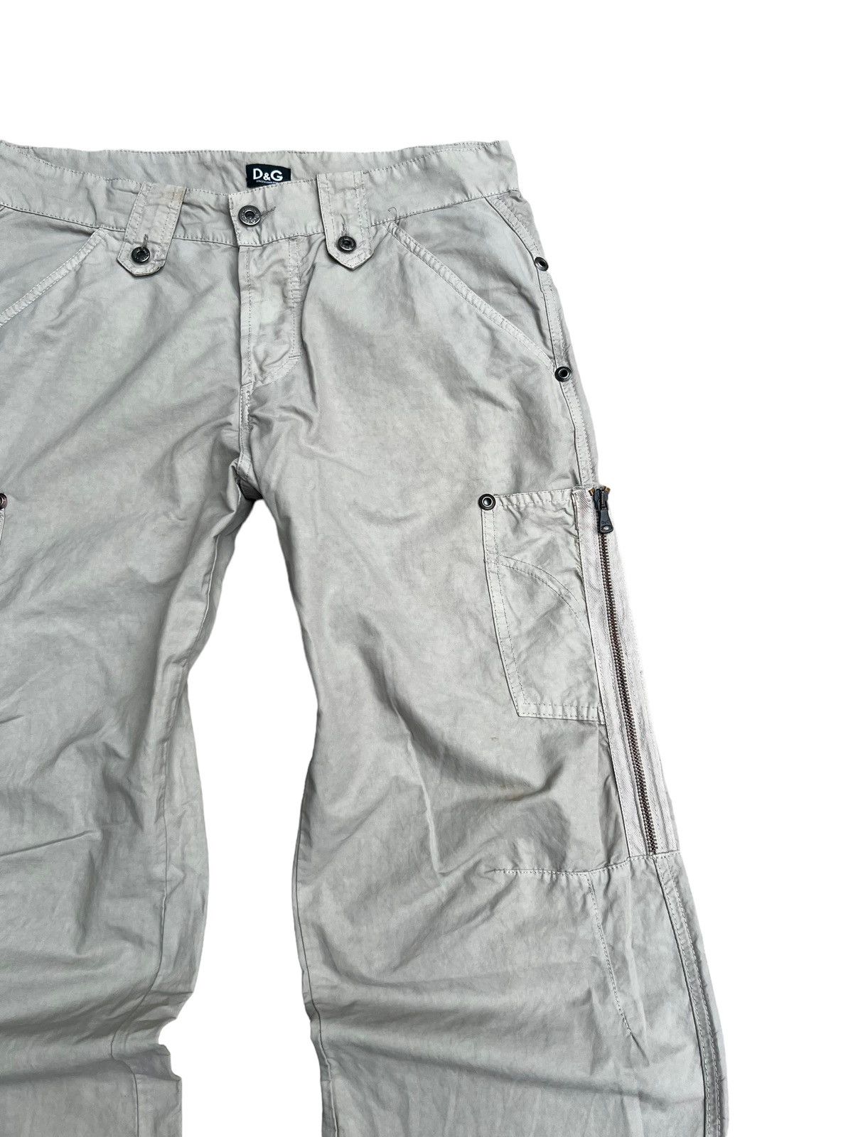 Dolce & Gabbana S/S 2004 Dolce & Gabbana Utility Cargo Flared Pants Size US 31 - 7 Thumbnail