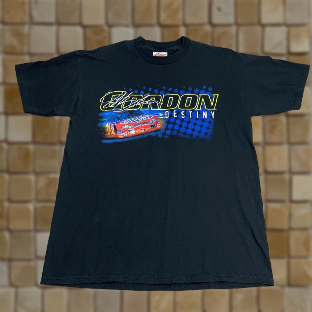 NASCAR VINTAGE Winner's Circle NASCAR T-Shirt Large Black Men’s 2002 Jeff Gordon DestinY Winner's Circle Size US L / EU 52-54 / 3 - 1 Thumbnail