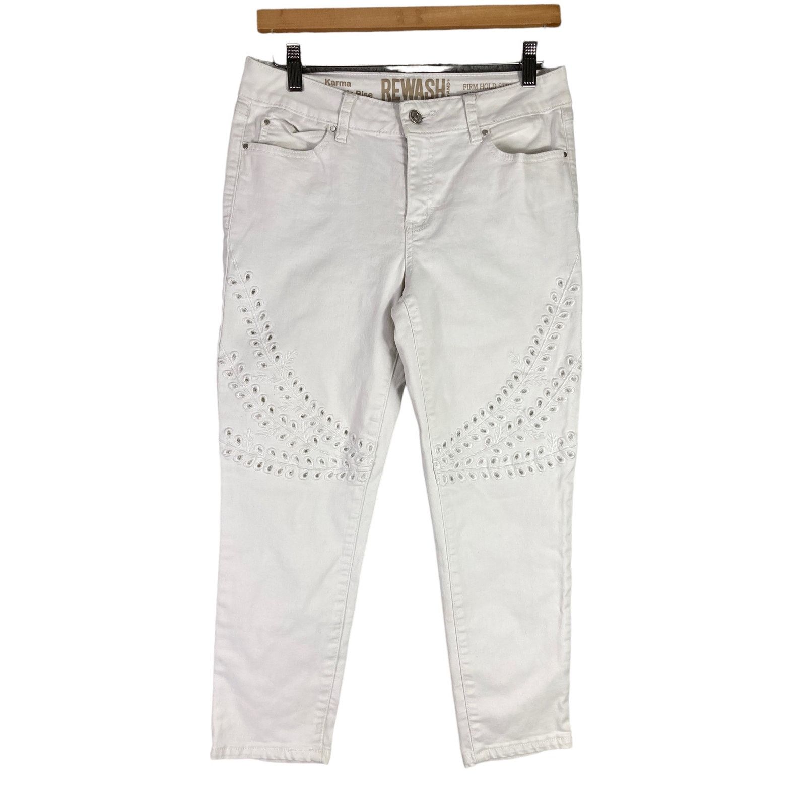 Other Rewash Jeans Pants Size 11 Womens White Denim Stretch Size 30" / US 8 / IT 44 - 1 Thumbnail