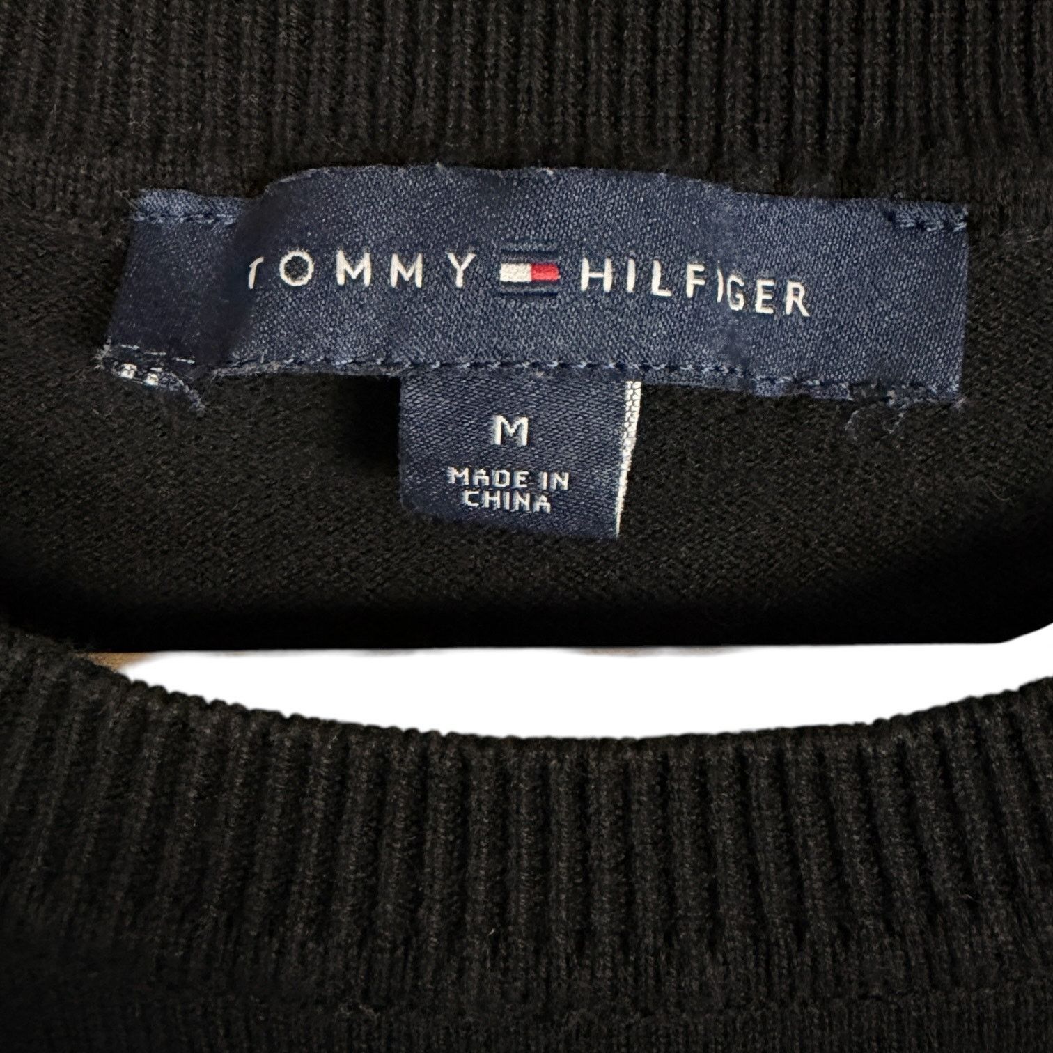 Tommy Hilfiger Tommy Hilfiger Women's Black Studded Crest Sweater Women M Size M / US 6-8 / IT 42-44 - 2 Thumbnail