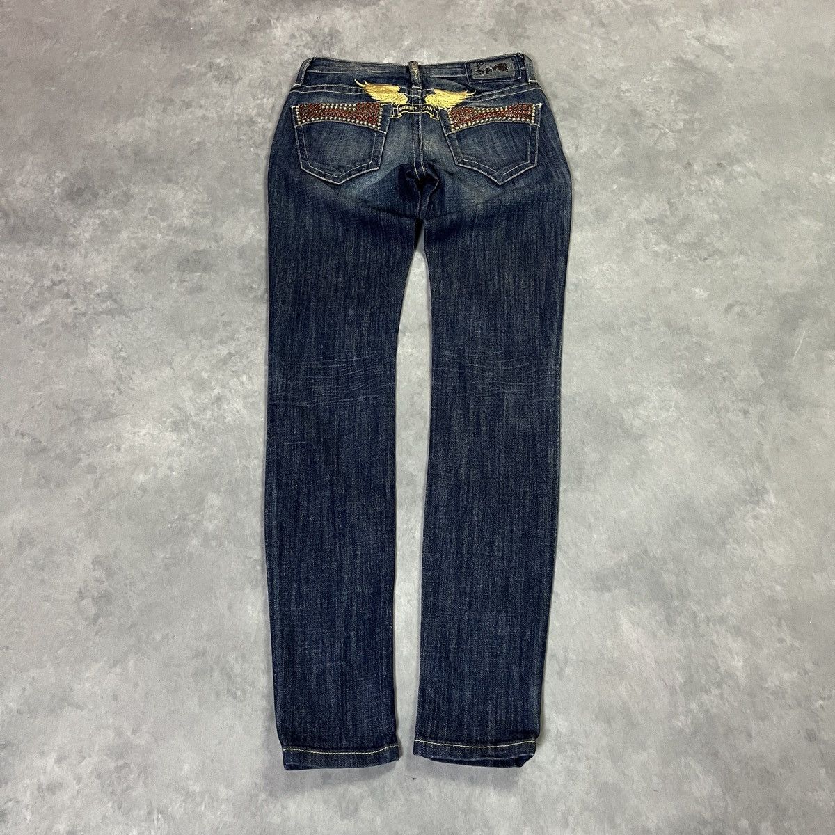 Robins Jeans Robin’s Jean Vintage Studded Crystal Pocket Skinny Jeans Size US 26 / EU 42 - 10 Thumbnail
