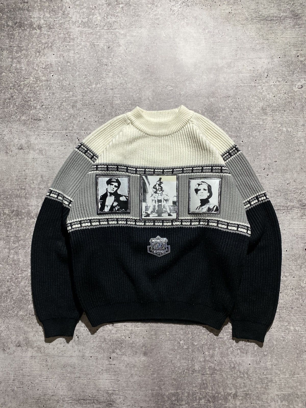 Harley Davidson × Vintage Motorcycle Blowout vintage sweater Size US M / EU 48-50 / 2 - 2 Thumbnail