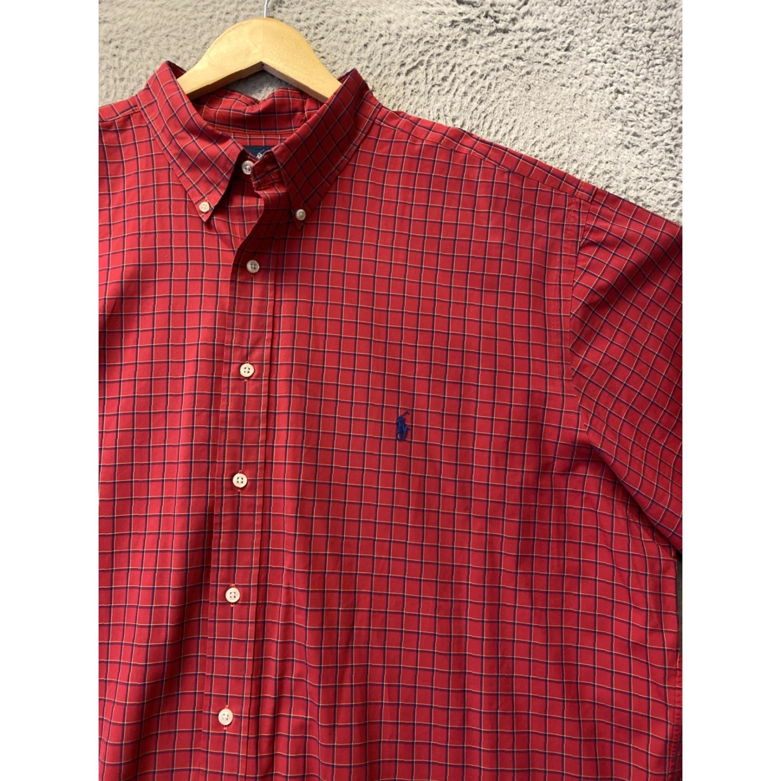Ralph Lauren RALPH LAUREN Button Down Shirt Mens XXLT Red Classic Check Long Sleeve /161-16 Size US XXL / EU 58 / 5 - 2 Thumbnail