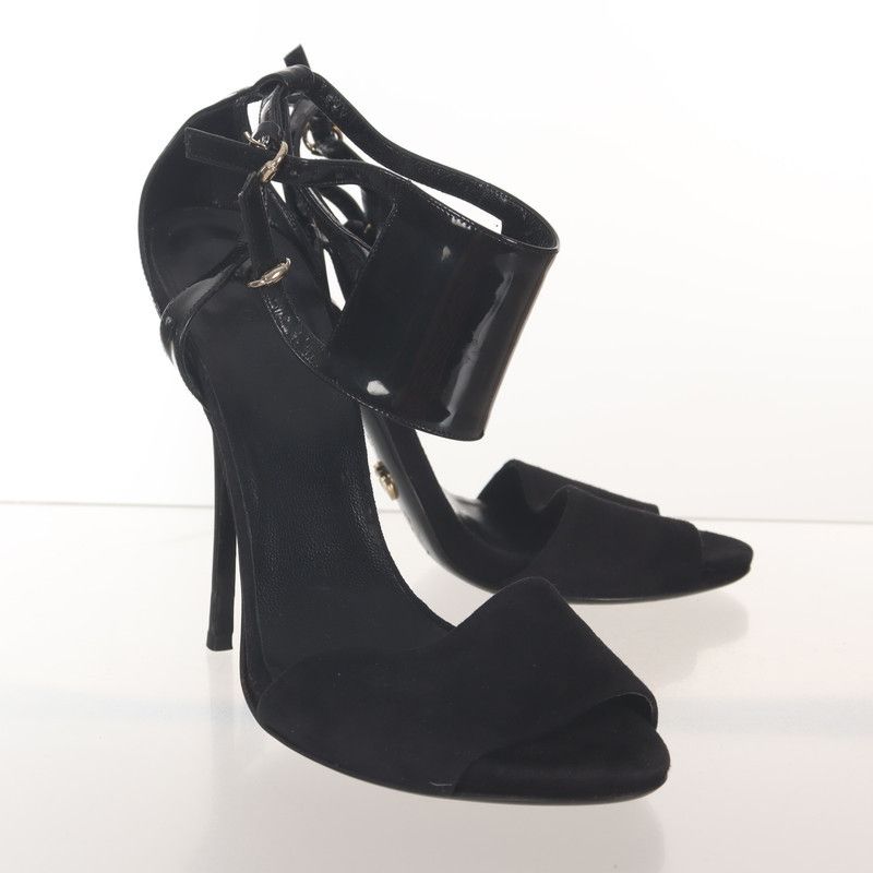Gucci Gucci Black Suede High Heels 13cm Size US 8 / IT 38 - 1 Thumbnail