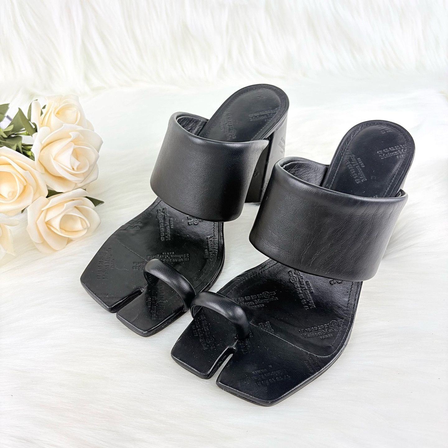Maison Margiela Maison Margiela Tabi Leather Sandals Size 38 Size US 8 / IT 38 - 1 Thumbnail