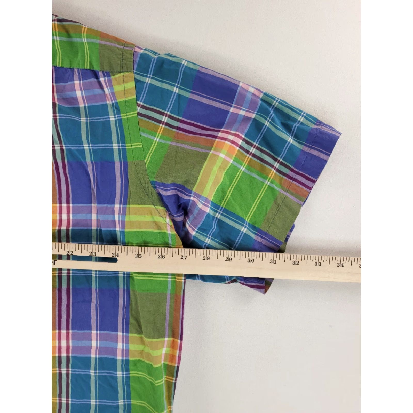 Ralph Lauren Ralph Lauren Shirt Madras Button Down Short Sleeve Classic Fit Plaid Mens XXL Multicolor Size US XXL / EU 58 / 5 - 5 Thumbnail