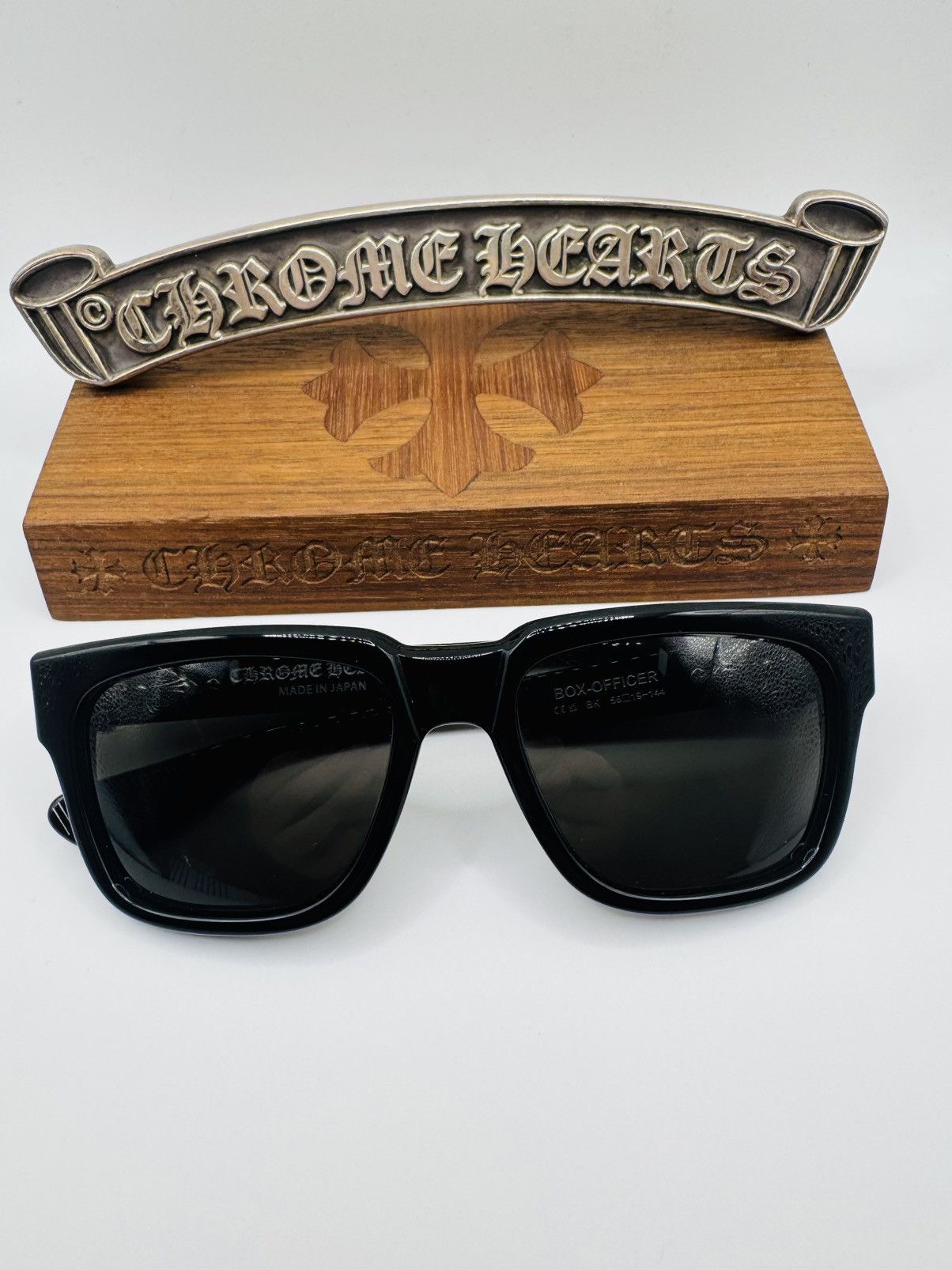 Chrome Hearts Chrome Hearts Diamond Box Officer Sunglasses. Size ONE SIZE - 4 Thumbnail