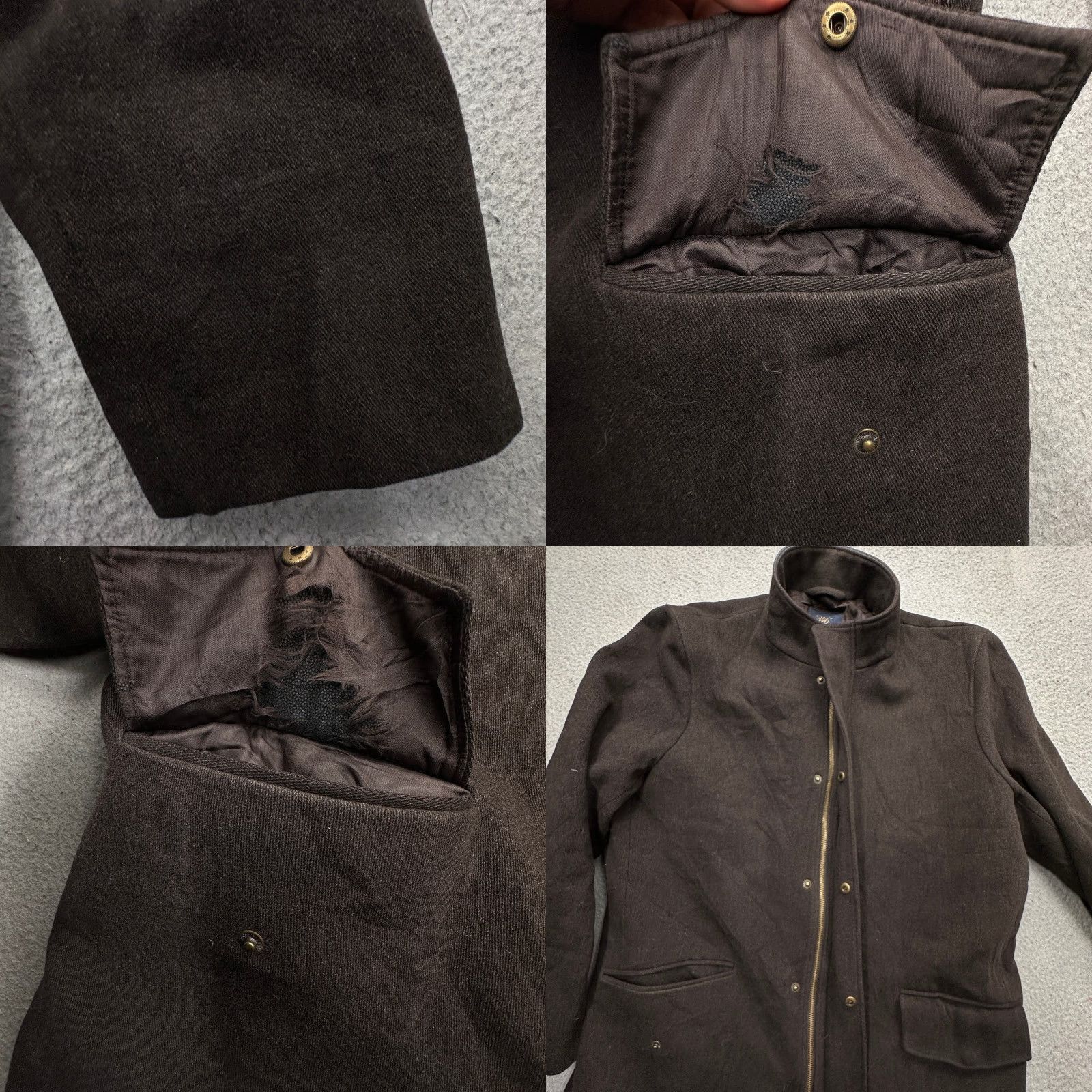 Brooks Brothers BROOKS BROTHERS 346 Wool Coat Mens L Brown Overcoat Trench Pockets Wool Coat Read Size US L / EU 52-54 / 3 - 9 Thumbnail