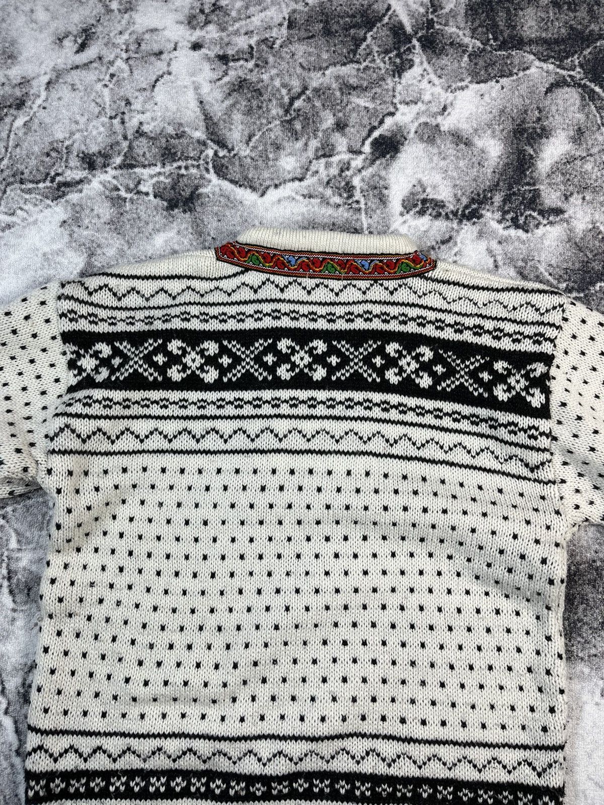 Vintage Norwegian Wool Knit Sweater Traditional Nordic Design XL XXL Size US XL / EU 56 / 4 - 17 Thumbnail