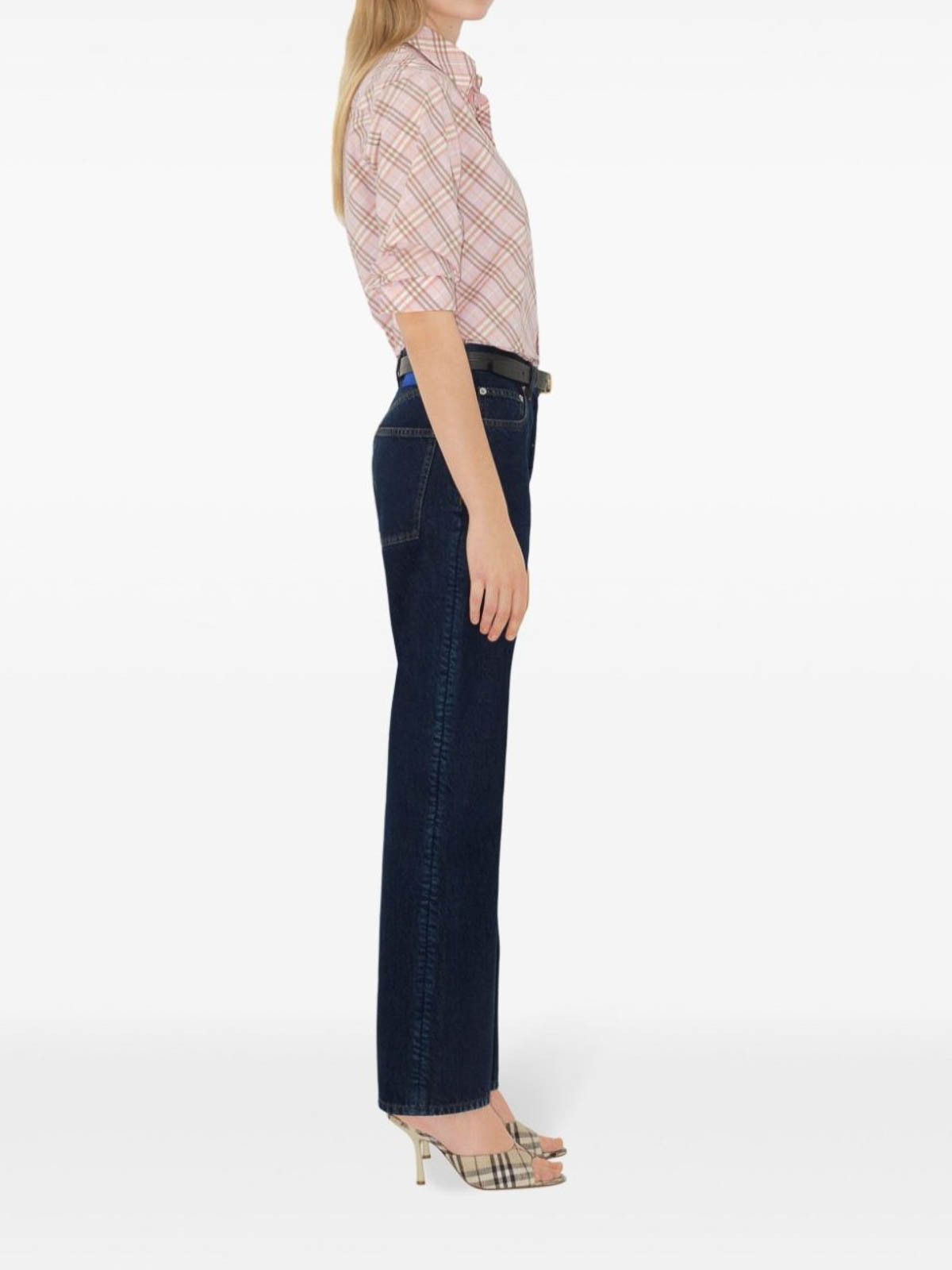Burberry o1w1db10326 W Denim Straight Jeans in Indigo Blue Size 27" / US 4 / IT 40 - 3 Thumbnail