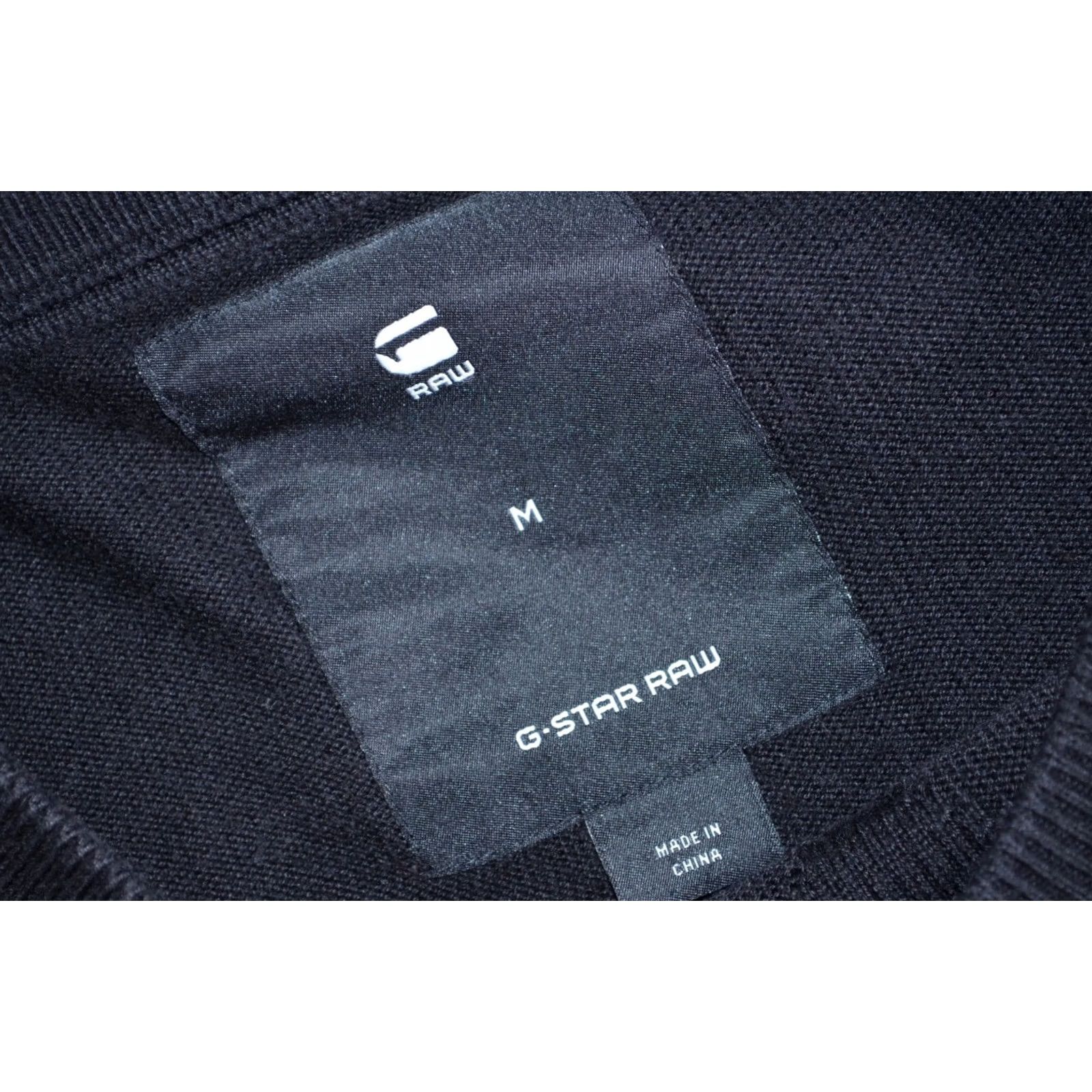 G-Star G-Star RAW Mens Black Crew Neck Jumper Sweater Cotton Size M Size US M / EU 48-50 / 2 - 5 Thumbnail