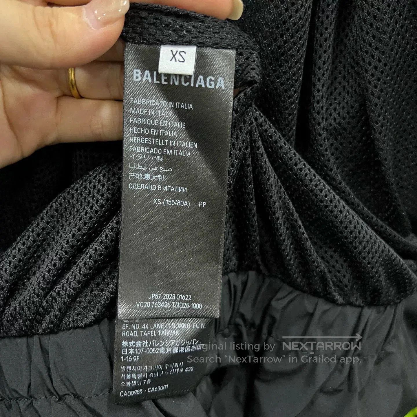 Balenciaga Balenciaga Black Embroidered Logo Jacket. Size US XS / EU 42 / 0 - 4 Thumbnail