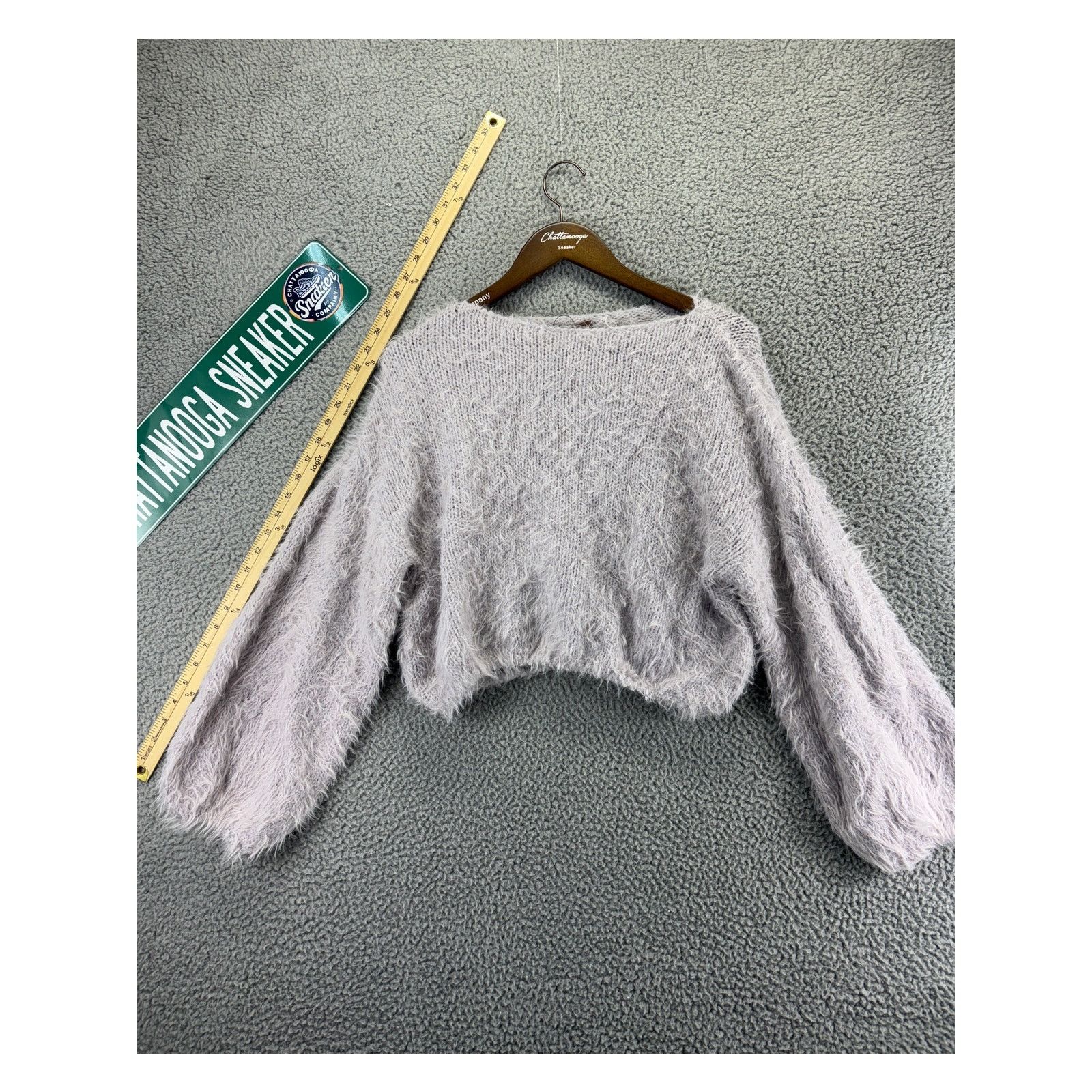 Free People Free People Olivia Pullover Fuzzy Cropped Sweater Womens S Size S / US 4 / IT 40 - 1 Thumbnail