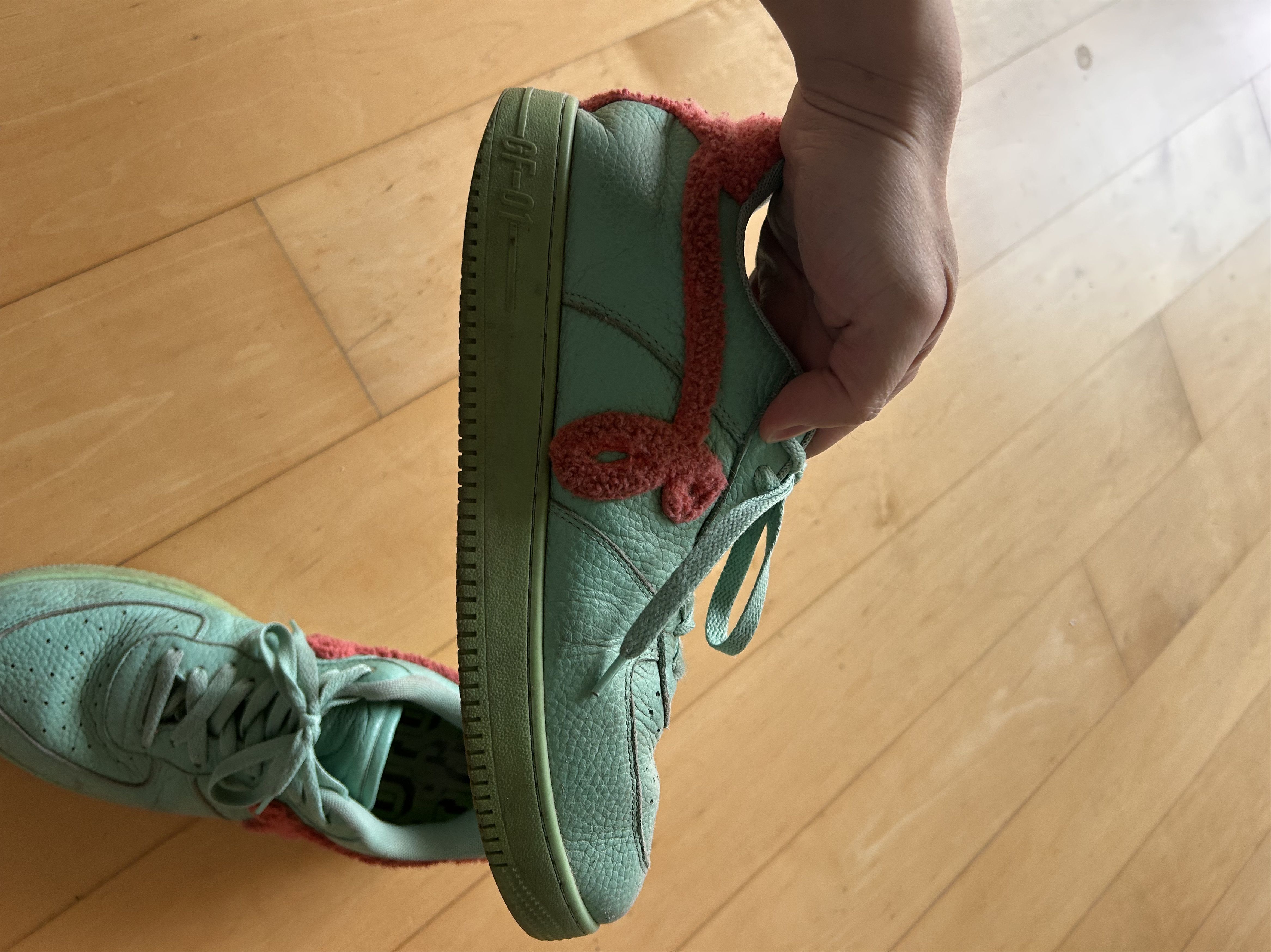 John Geiger John Geiger GF-01 Teal Peach Chenille Size US 8.5 / EU 41-42 - 2 Thumbnail