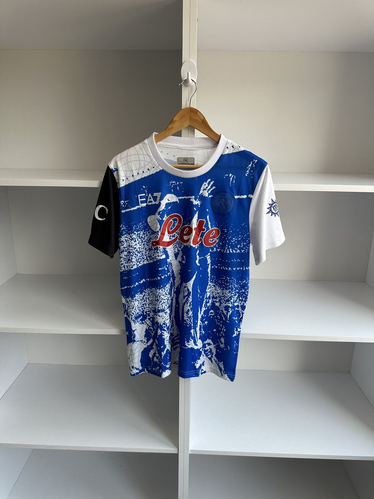 Pre-owned Jersey X Soccer Jersey Vintage Napoli Maradona World Cup Football Jersey In Blue