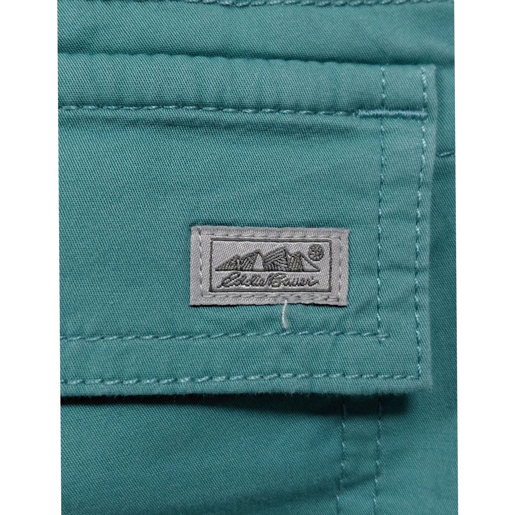 Eddie Bauer Eddie Bauer Womens Teal Pants Solid Knit Size 6 Size 28" / US 6 / IT 42 - 4 Thumbnail