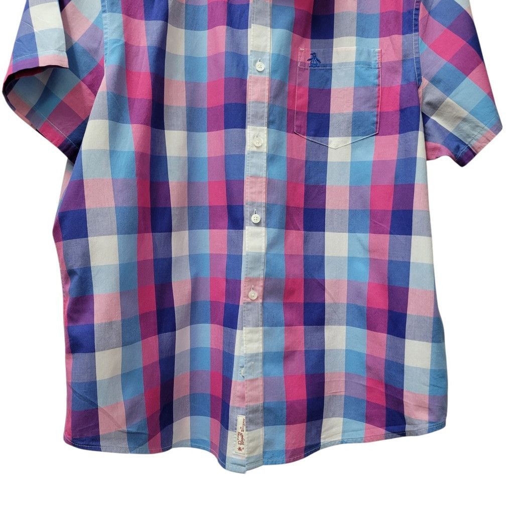 Other Penguin Men Heritage Slim-Fit Checkered Short Sleeves Shirt Size US XXL / EU 58 / 5 - 5 Thumbnail