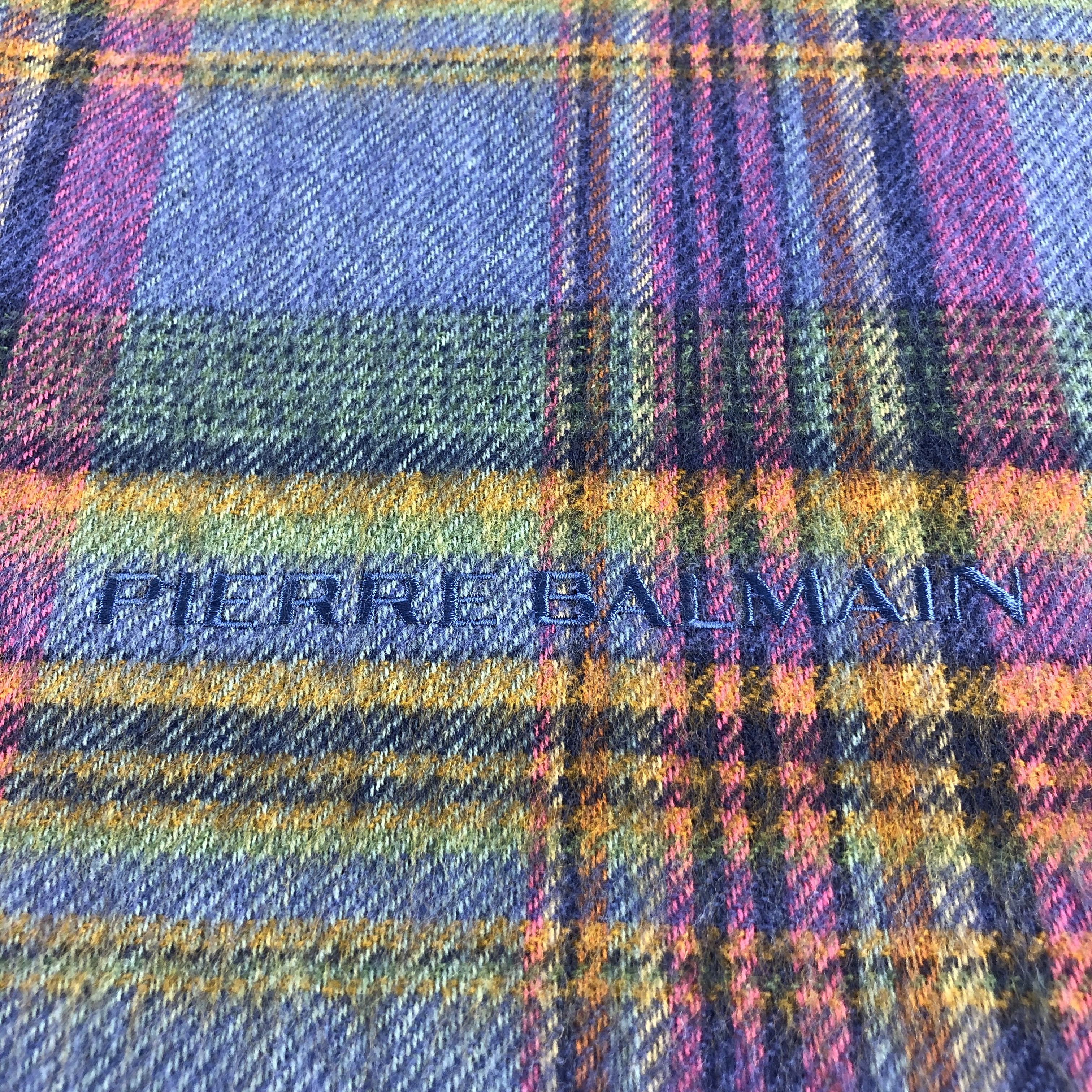 Pierre Balmain Pierre Balmain Colorful Tartan Wool Scarf Muffler V1027 Size ONE SIZE - 4 Thumbnail