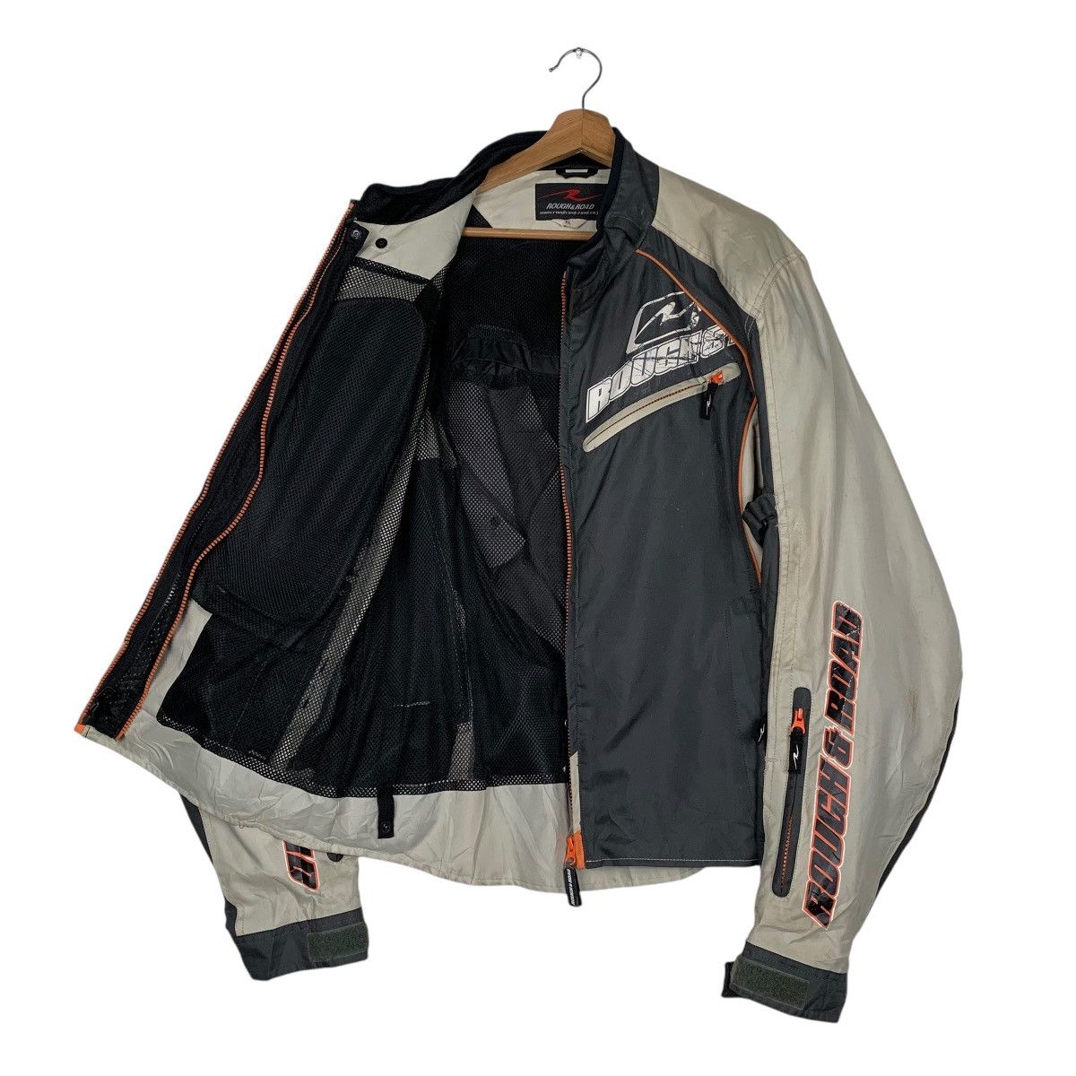 Japanese Brand Rough & Road Racing Motorcycle Riding Jacket Size US XL / EU 56 / 4 - 9 Thumbnail