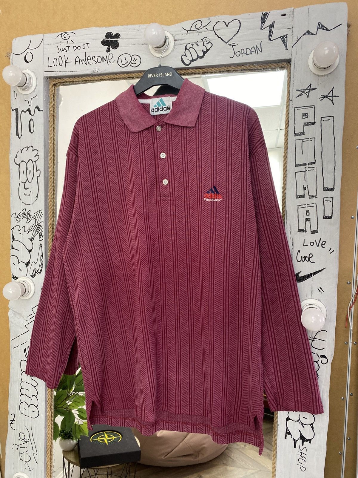 Adidas Vintage Adidas Equipment Rugby Shirt Size US L / EU 52-54 / 3 - 3 Thumbnail